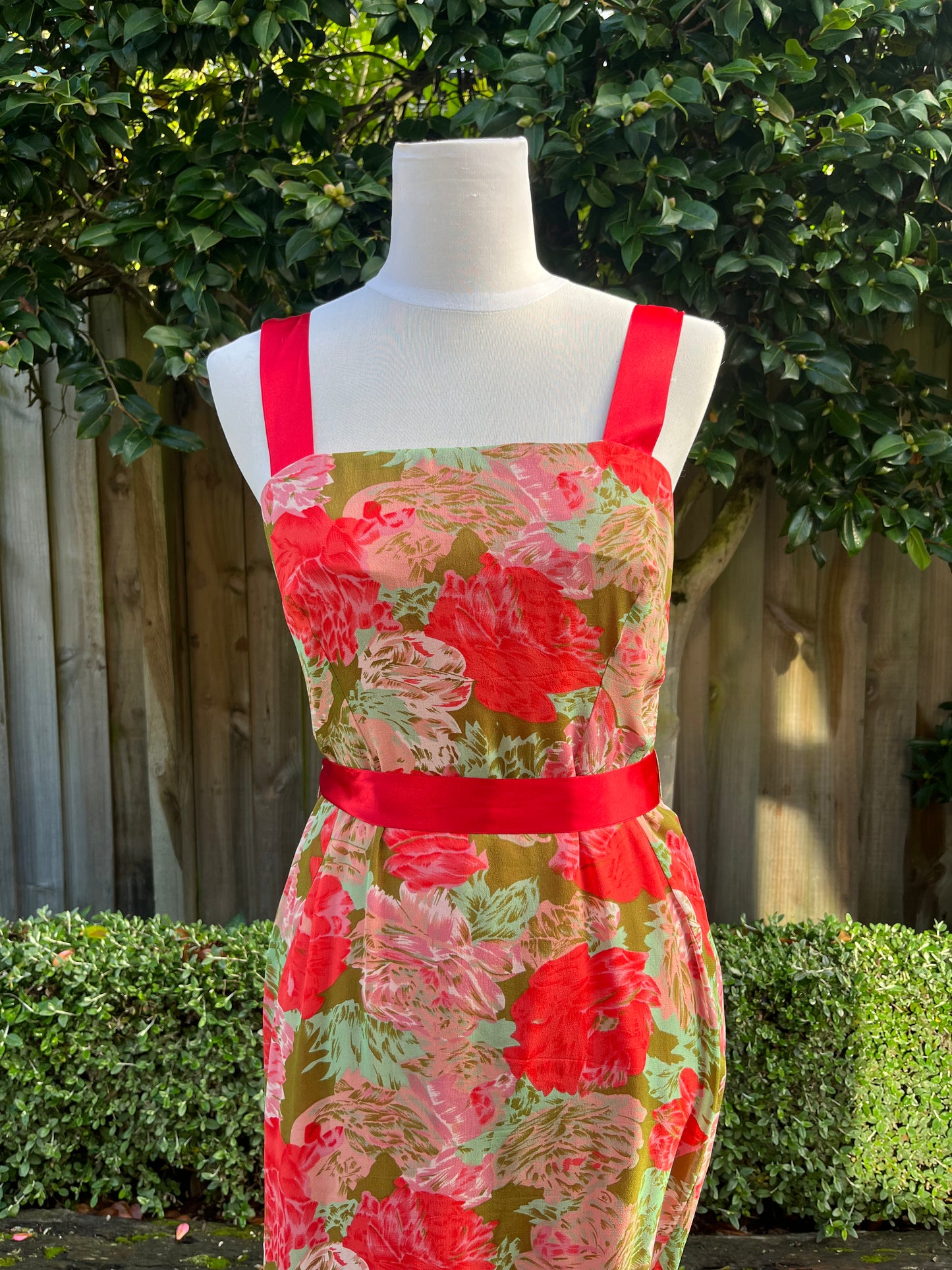 Andrea Moore Floral Midi Dress | Size 12
