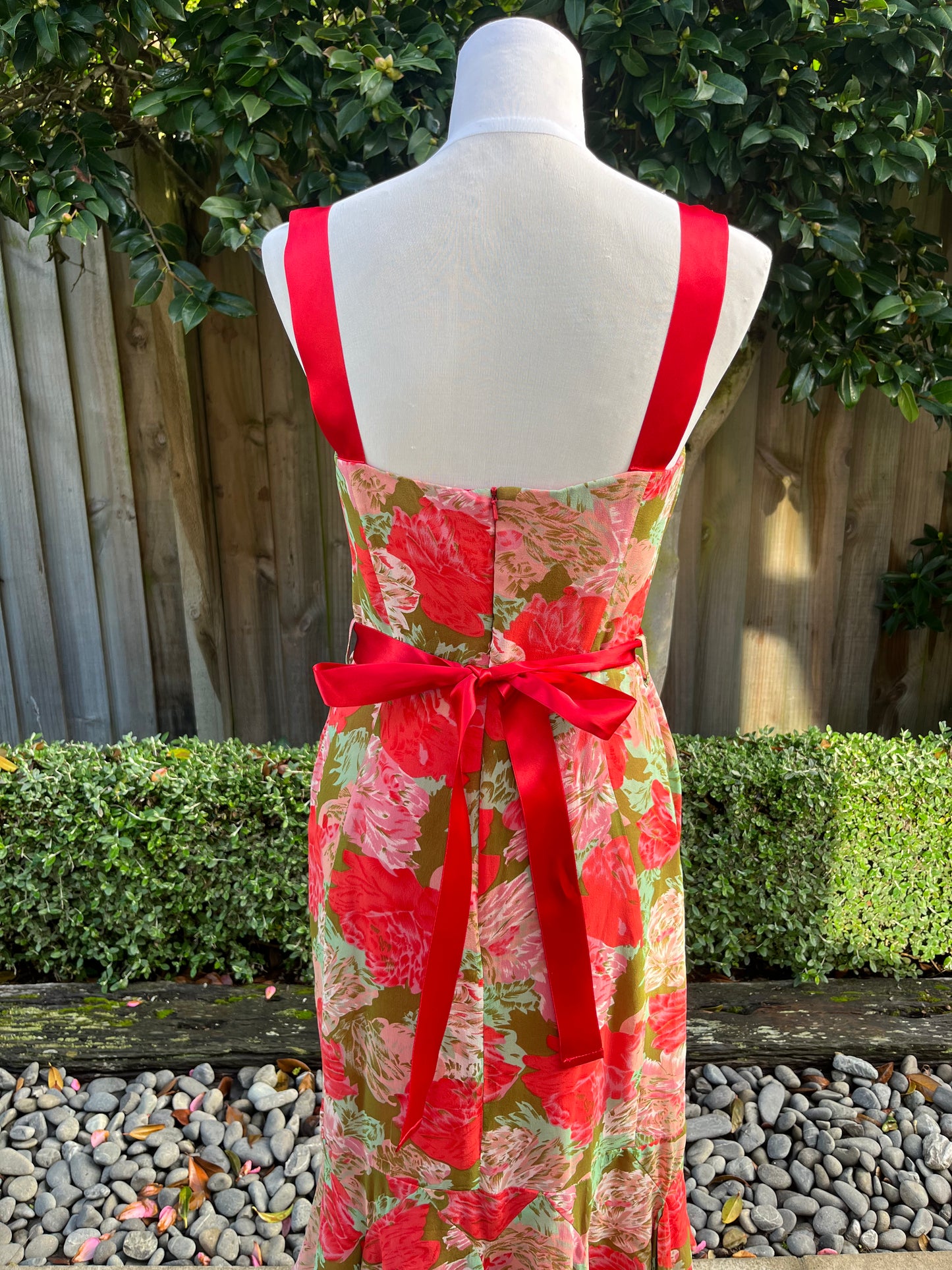 Andrea Moore Floral Midi Dress | Size 12