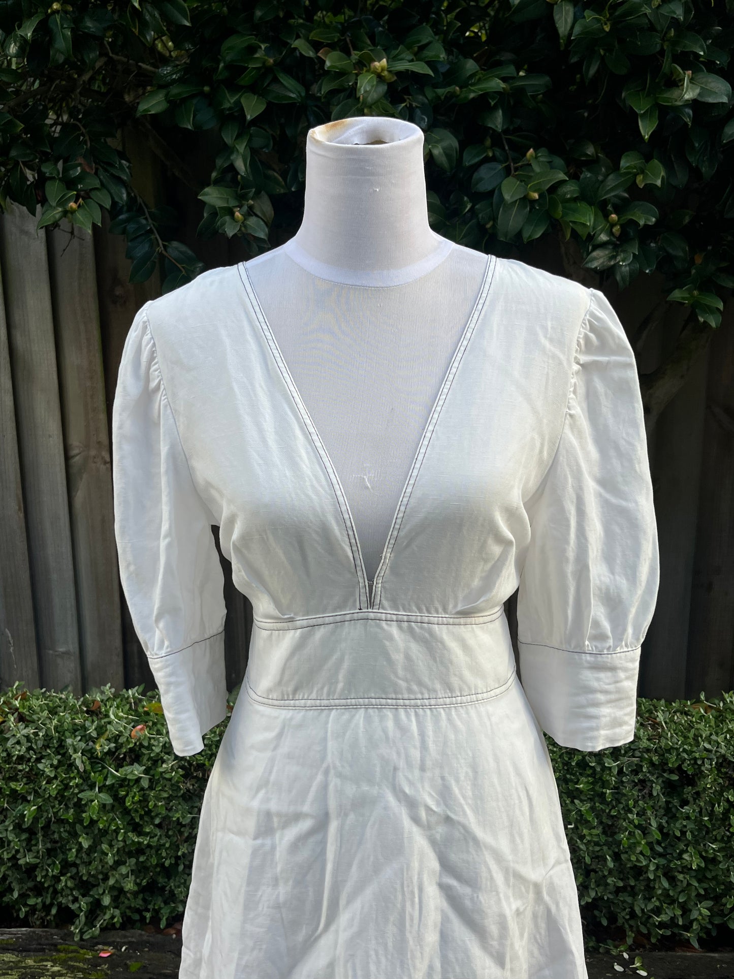 White Baby Doll Mini Dress | Size 8