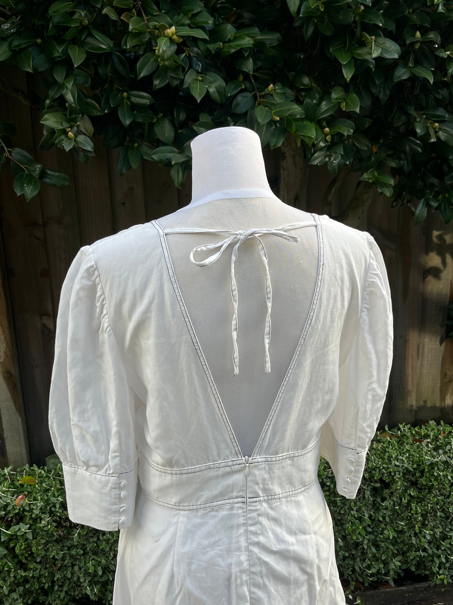 White Baby Doll Mini Dress | Size 8