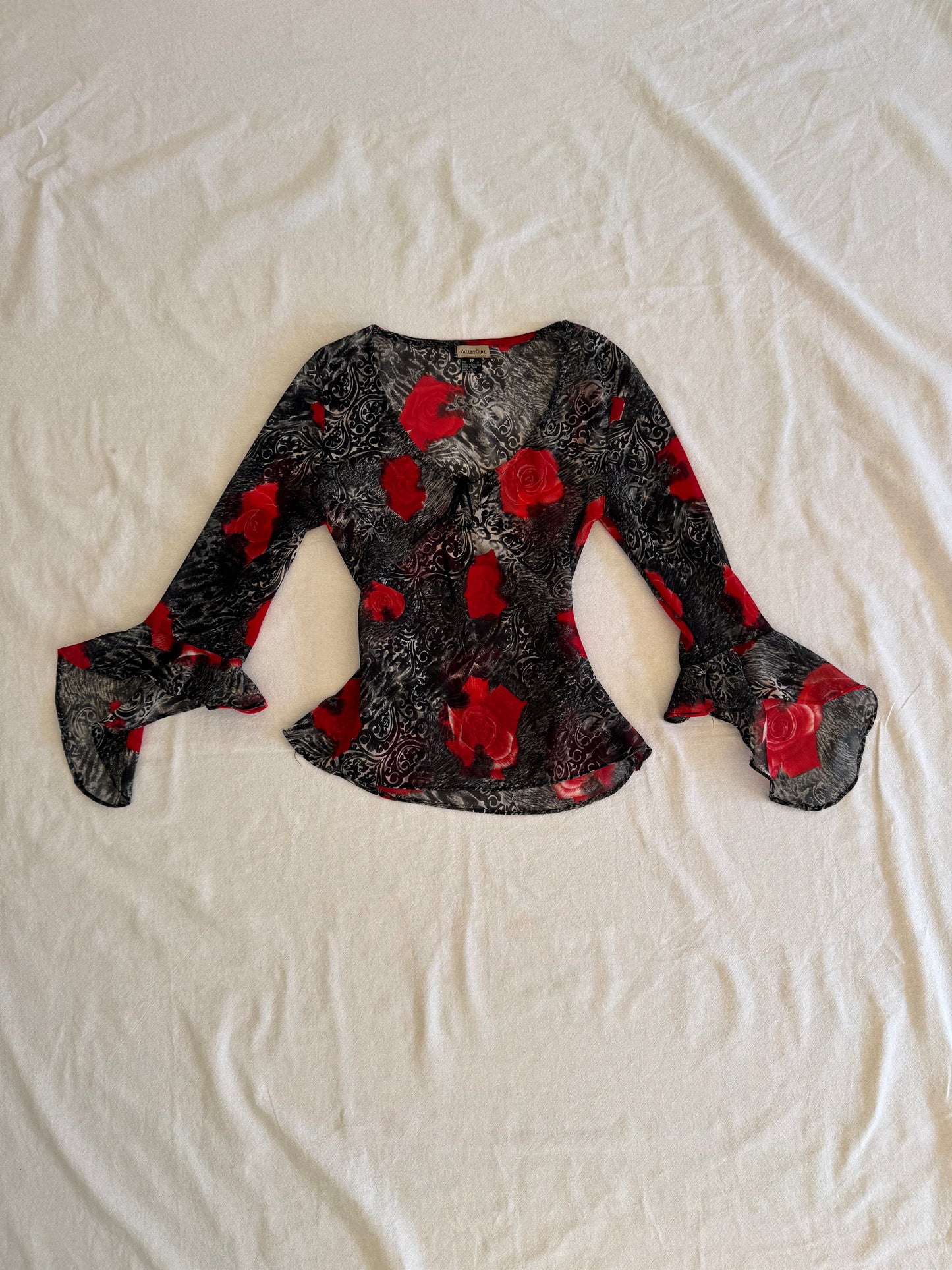 Floral Sheer Blouse | Size 8