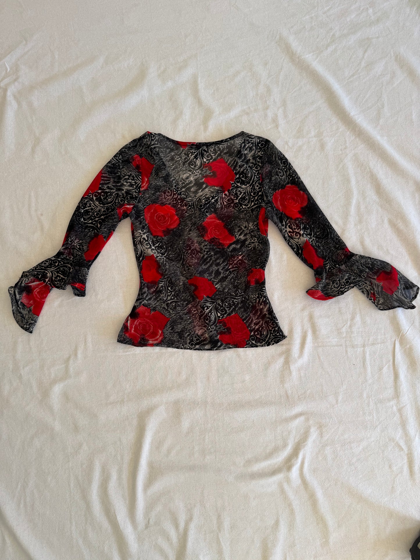 Floral Sheer Blouse | Size 8