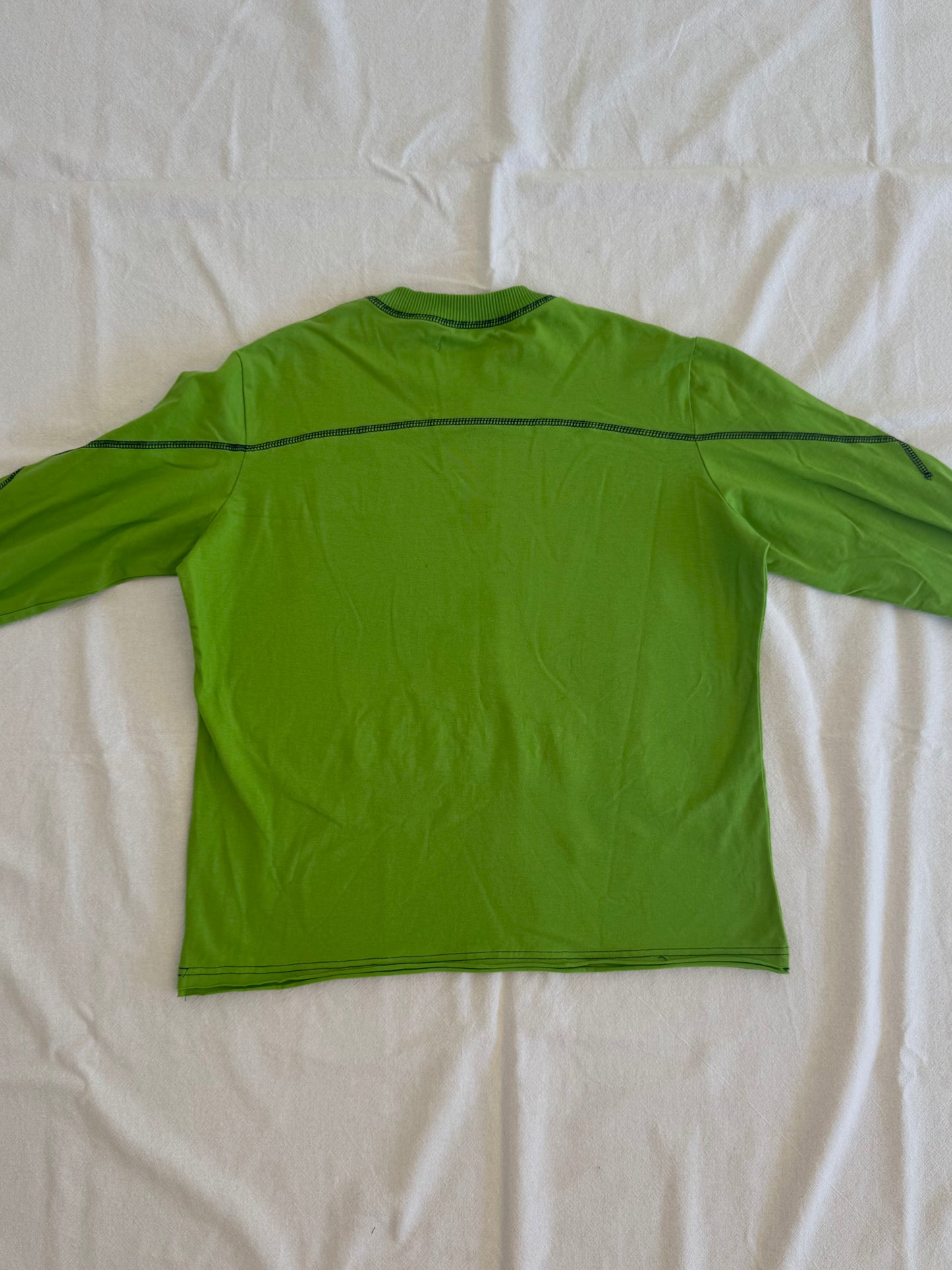 Green Exposed Stitch Long Sleeve | Size 10