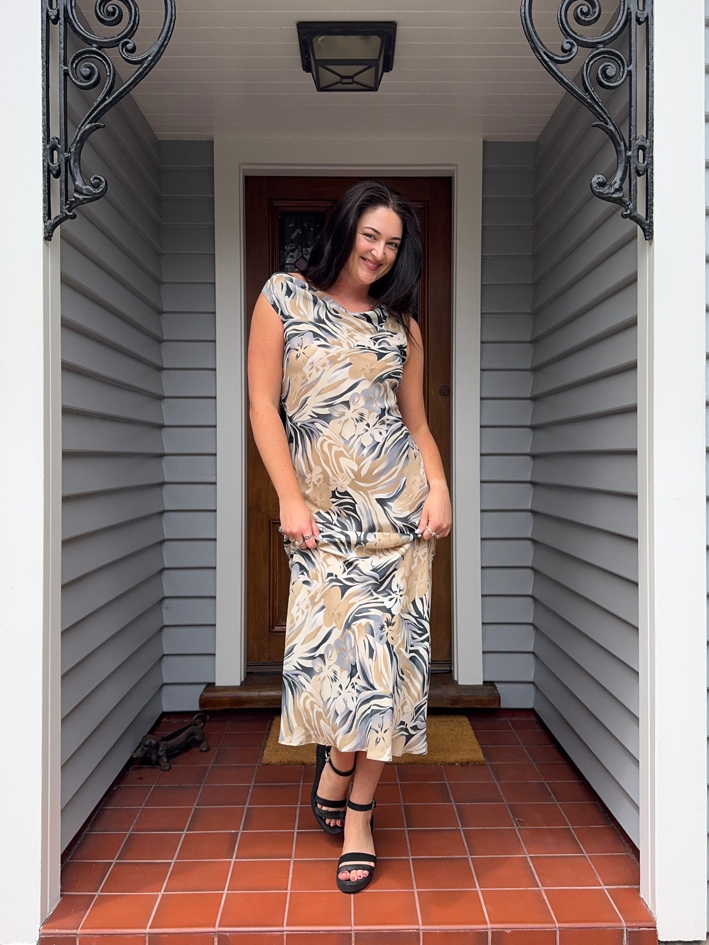 Hawaiian Style Maxi Dress | Size 12