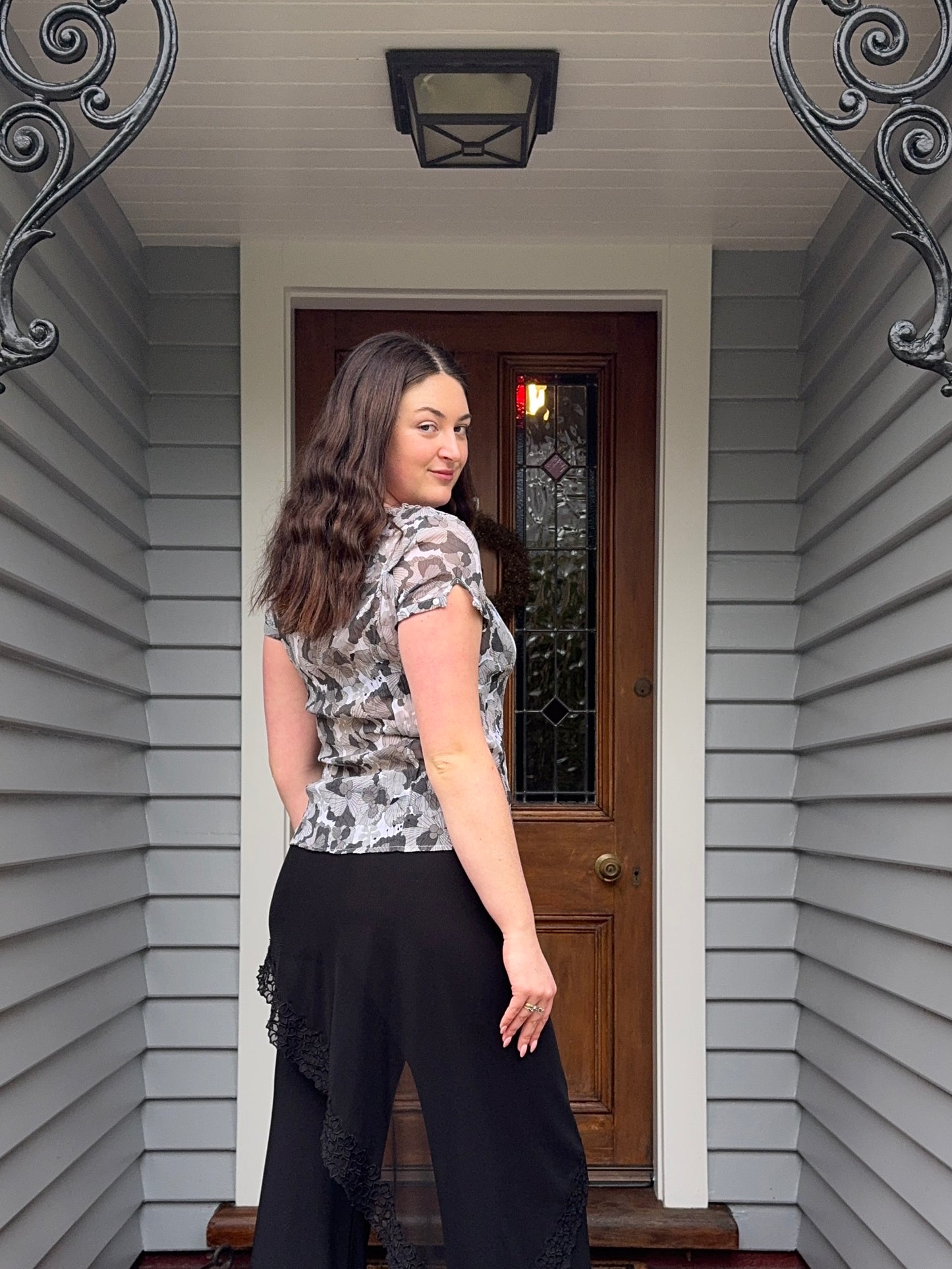 Floral Sheer Blouse | UK 14