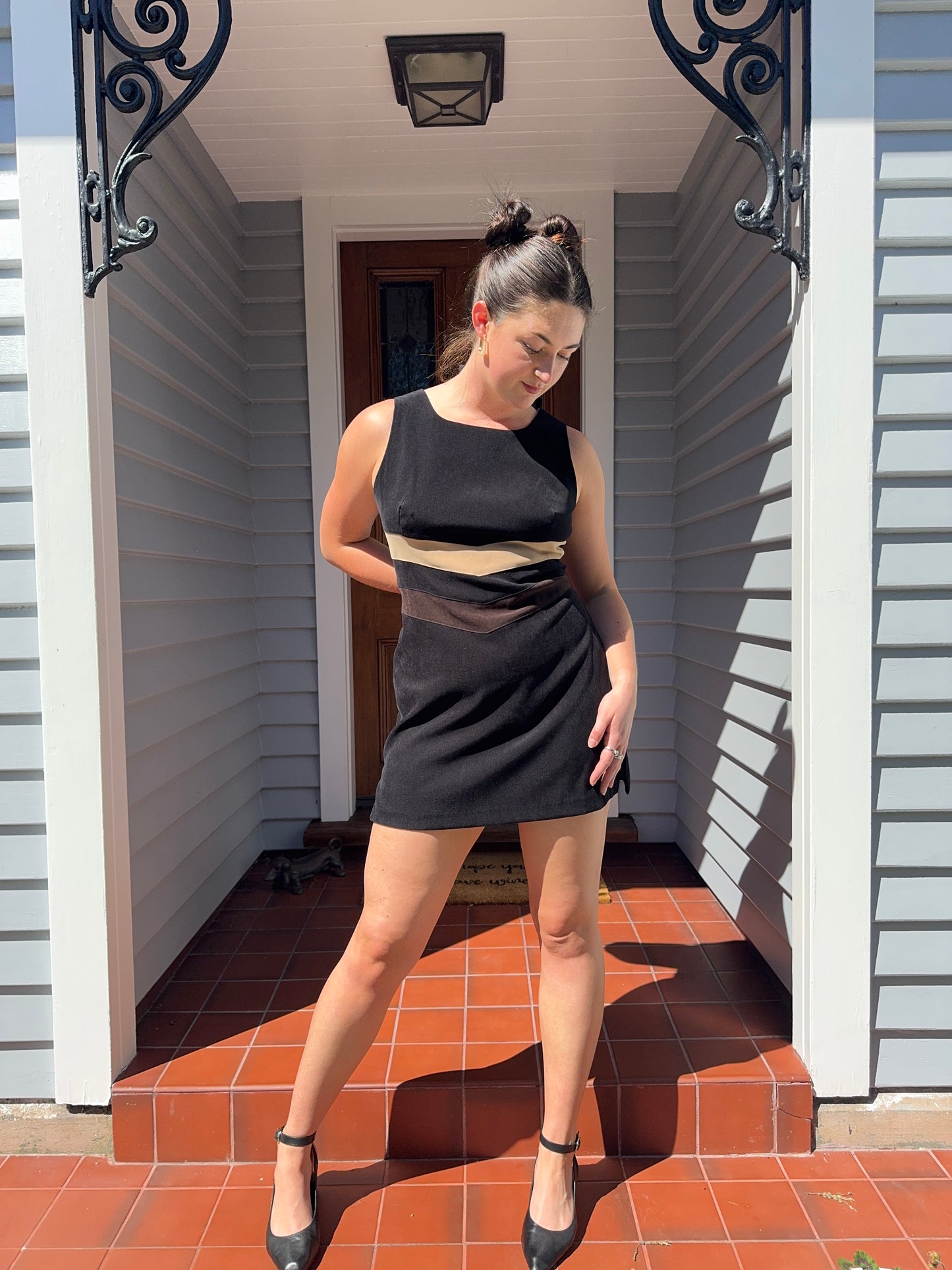 Vintage STAXS 60s-vibe Mini Dress | Size 12-14