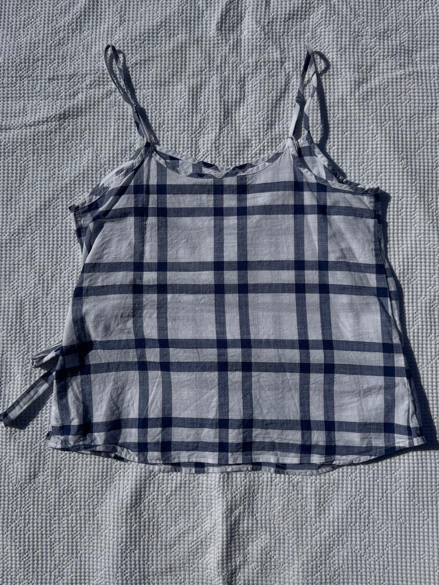 Checkered Cross-Over Top | Size 10-12