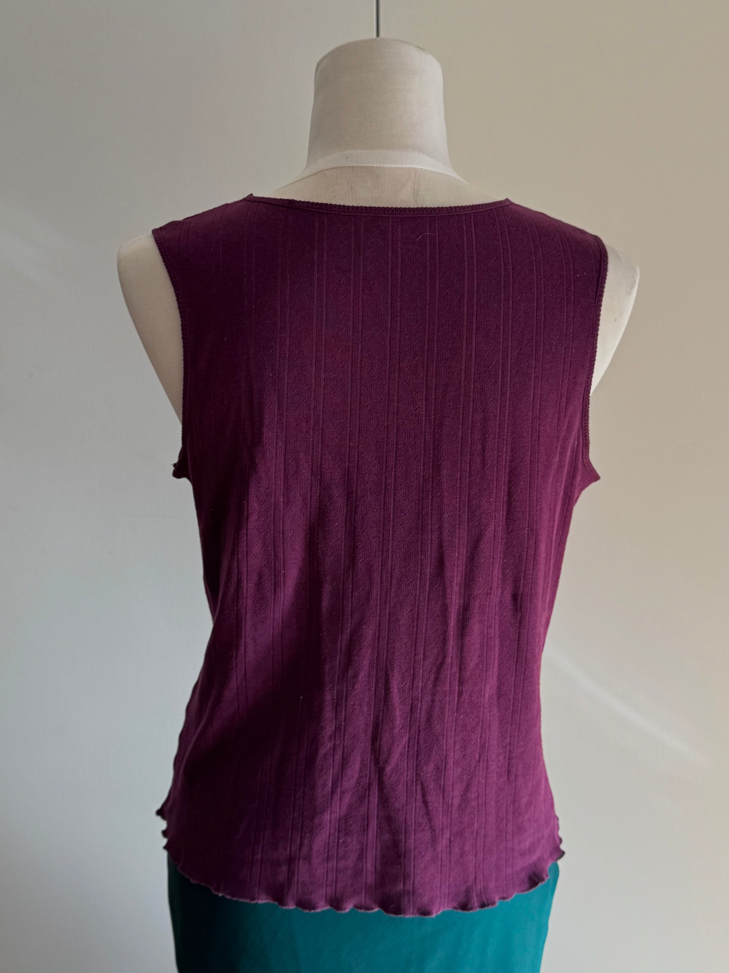Purple Cotton Singlet | Size 8-10