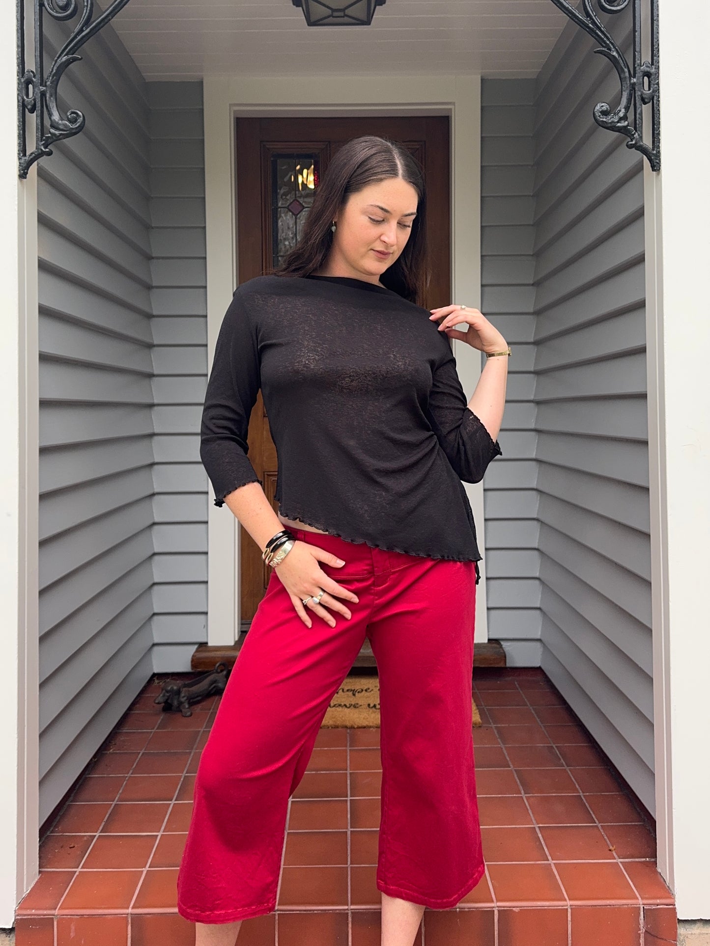 Asymmetric Black Top | Size Large