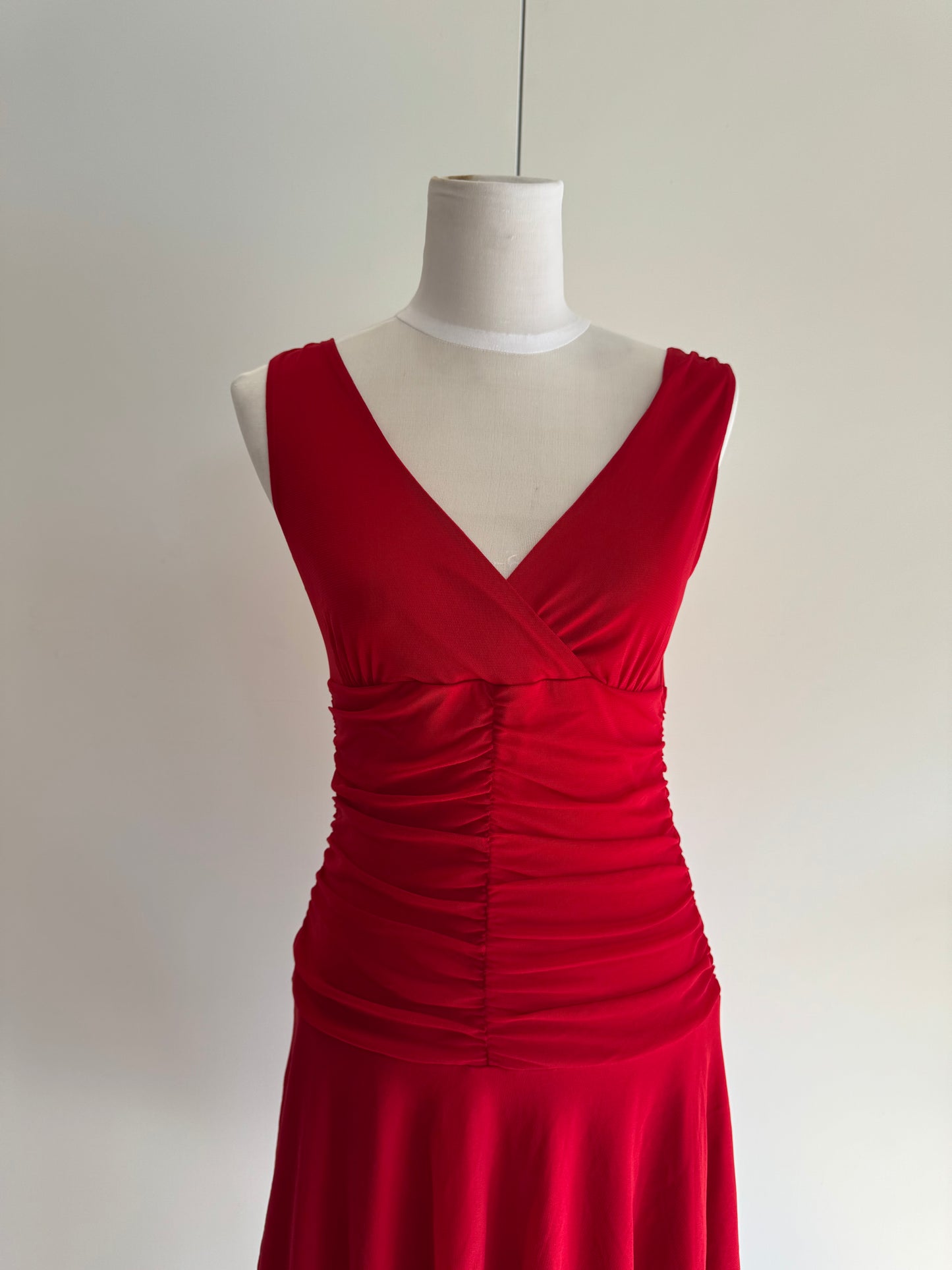 Red Midi Dress | Size Small