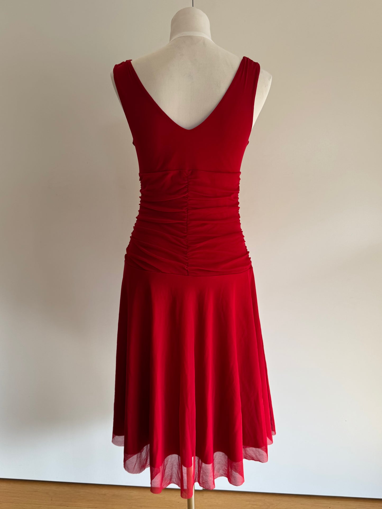 Red Midi Dress | Size Small