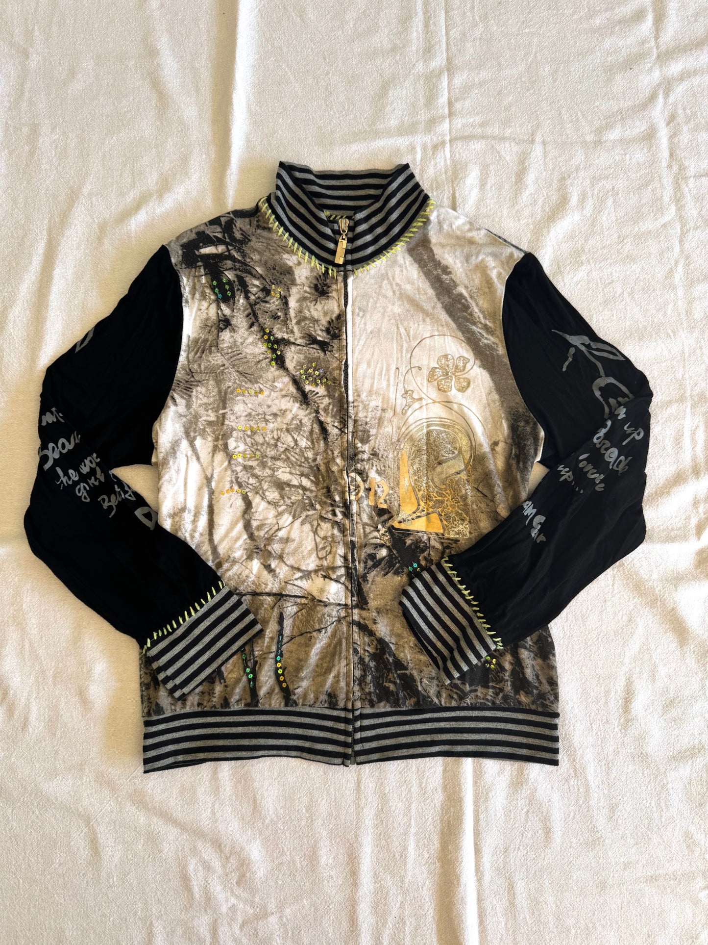 Funky Cotton Zip-Up | Size 8-12