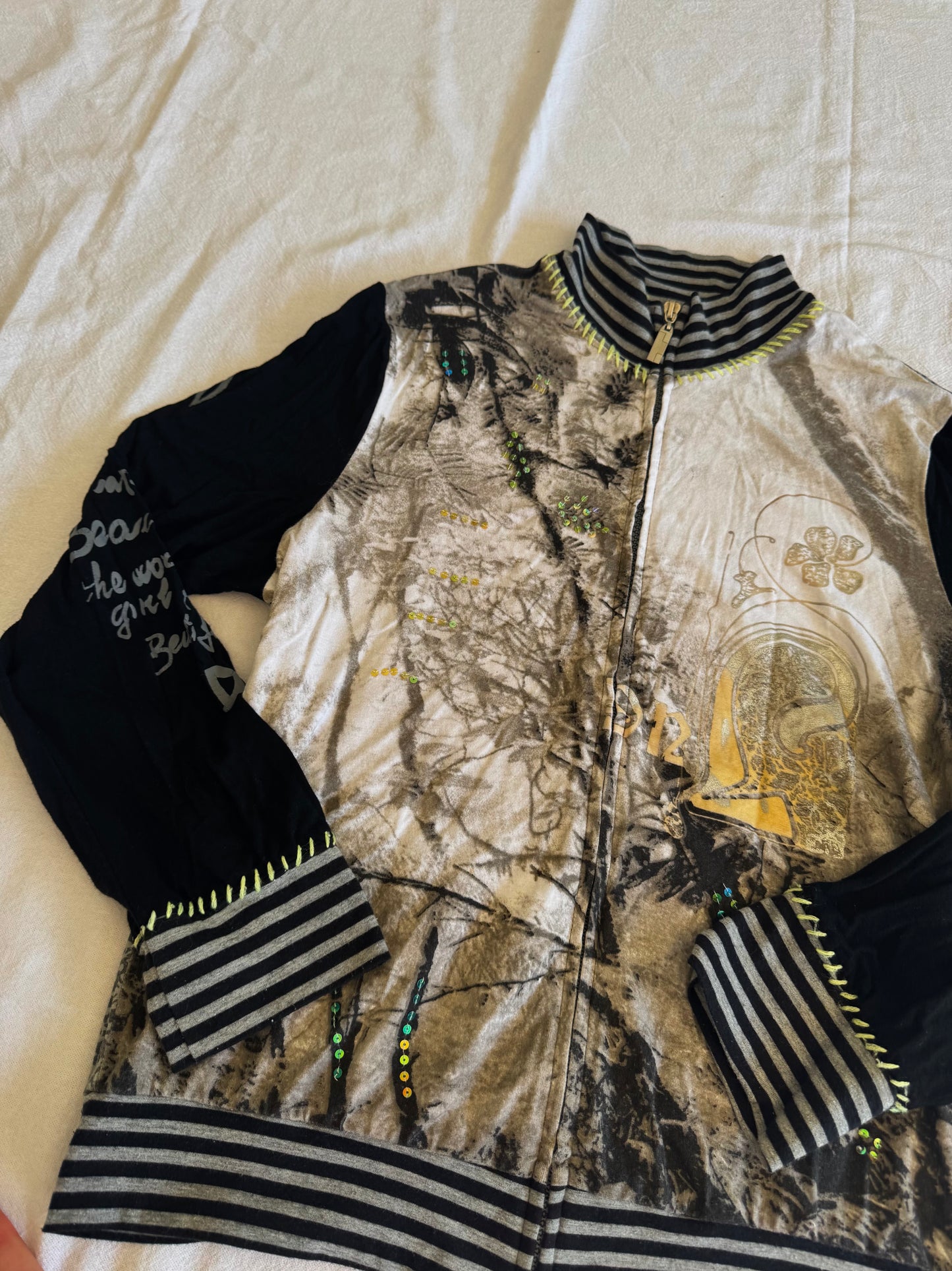 Funky Cotton Zip-Up | Size 8-12