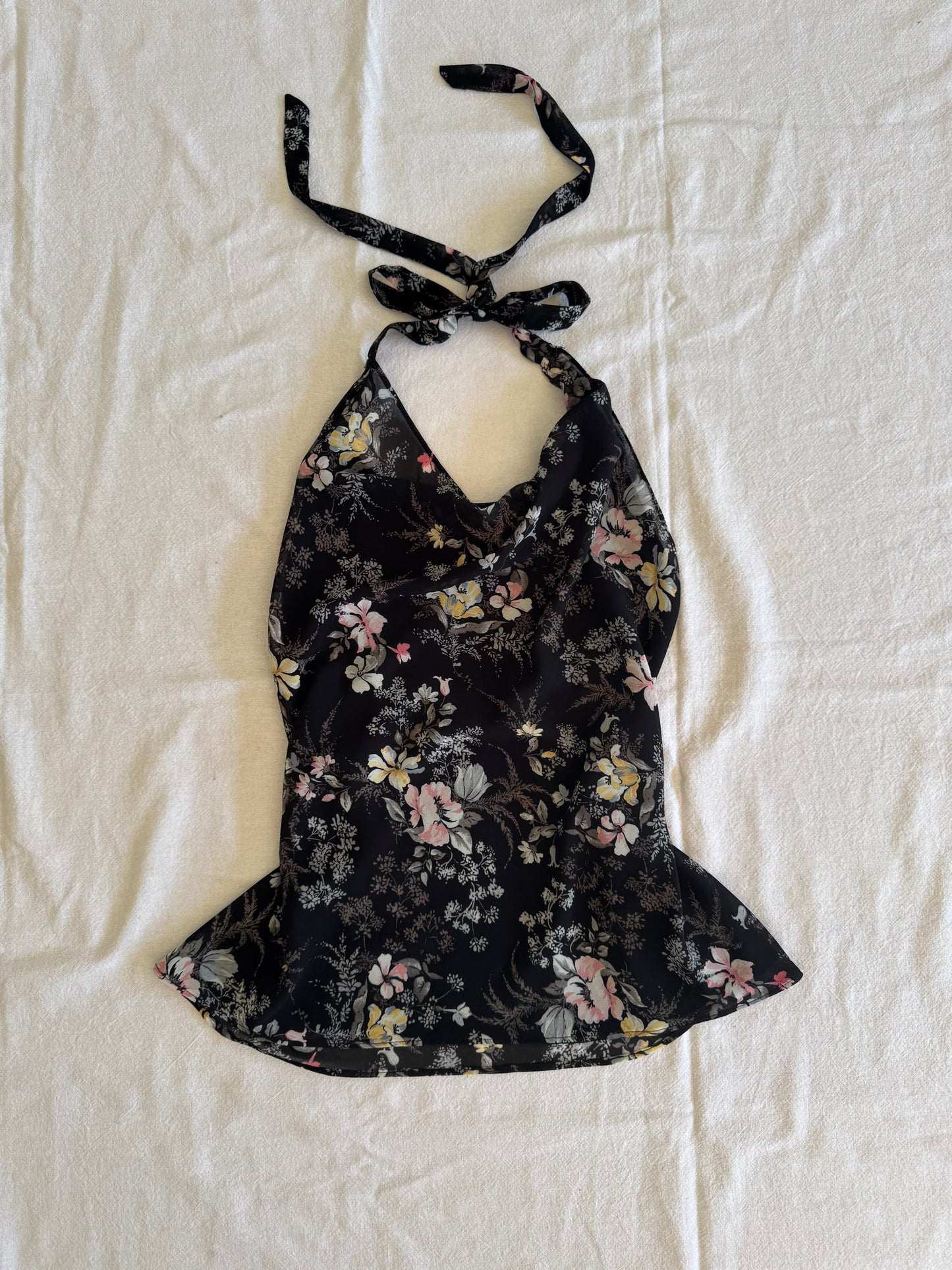 Floral Halter-Neck Top | Size 8