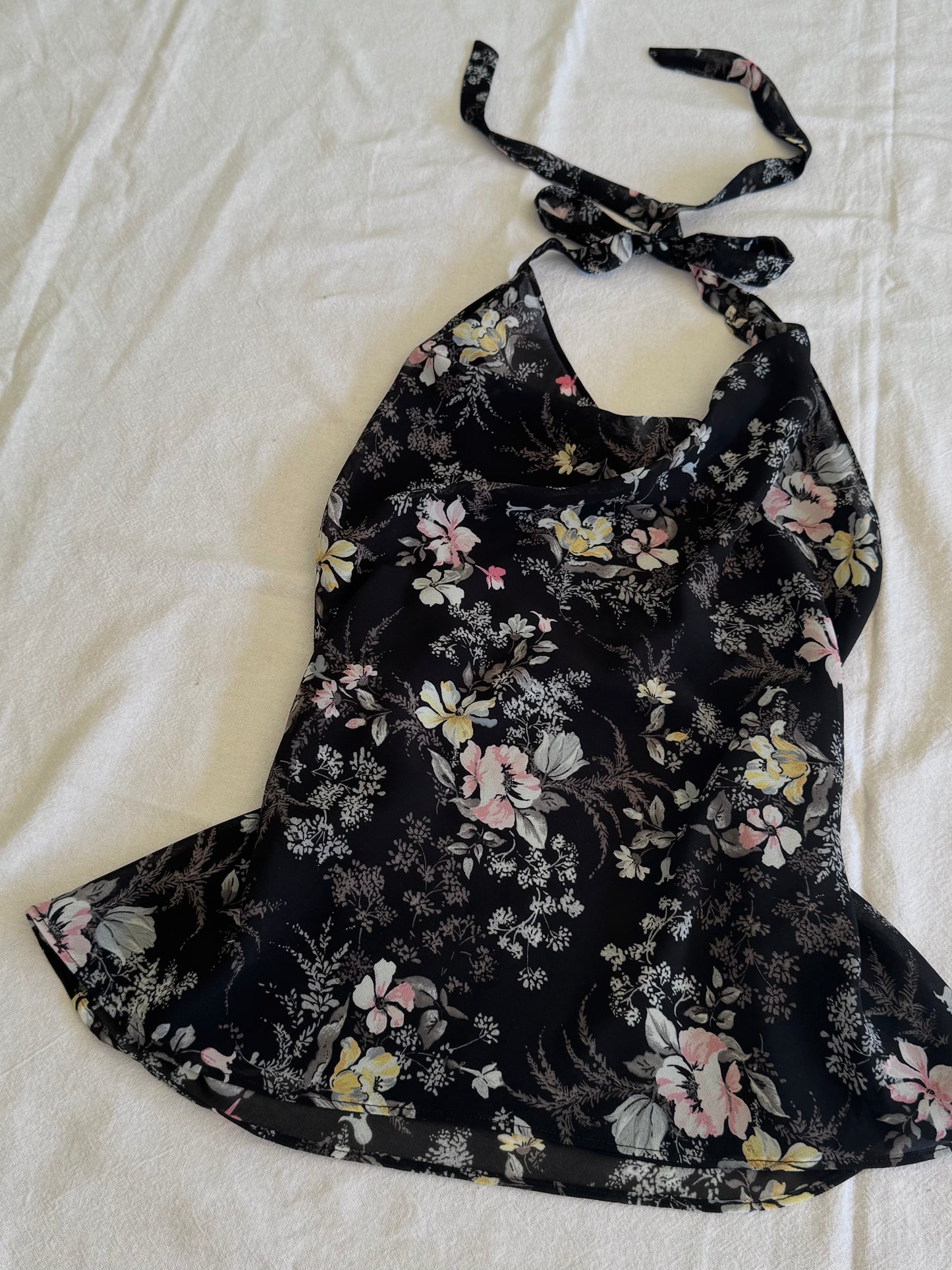 Floral Halter-Neck Top | Size 8