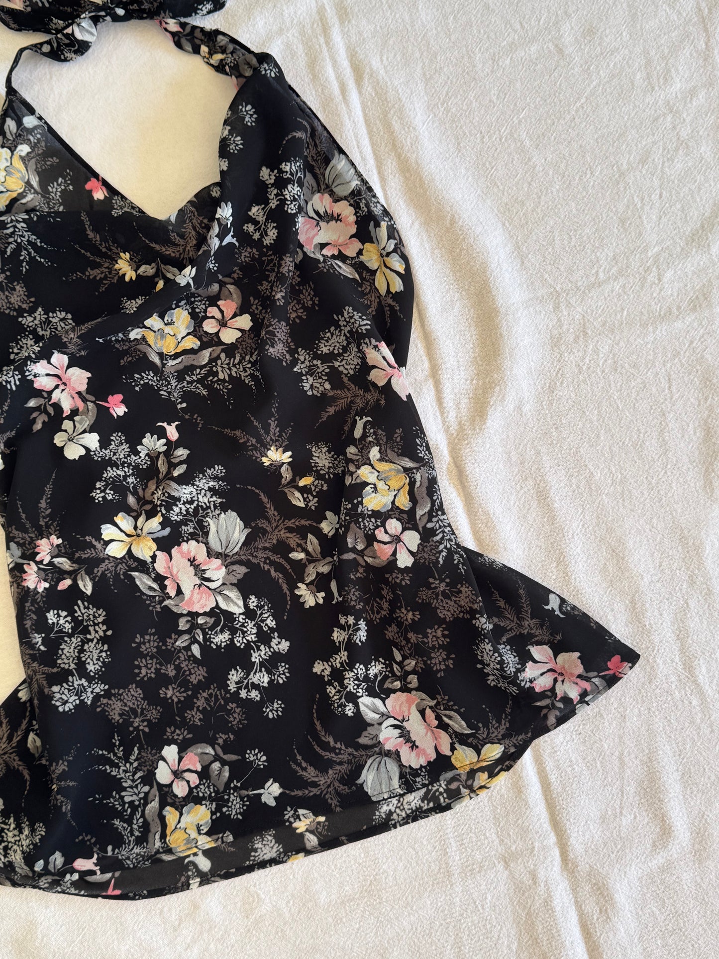 Floral Halter-Neck Top | Size 8