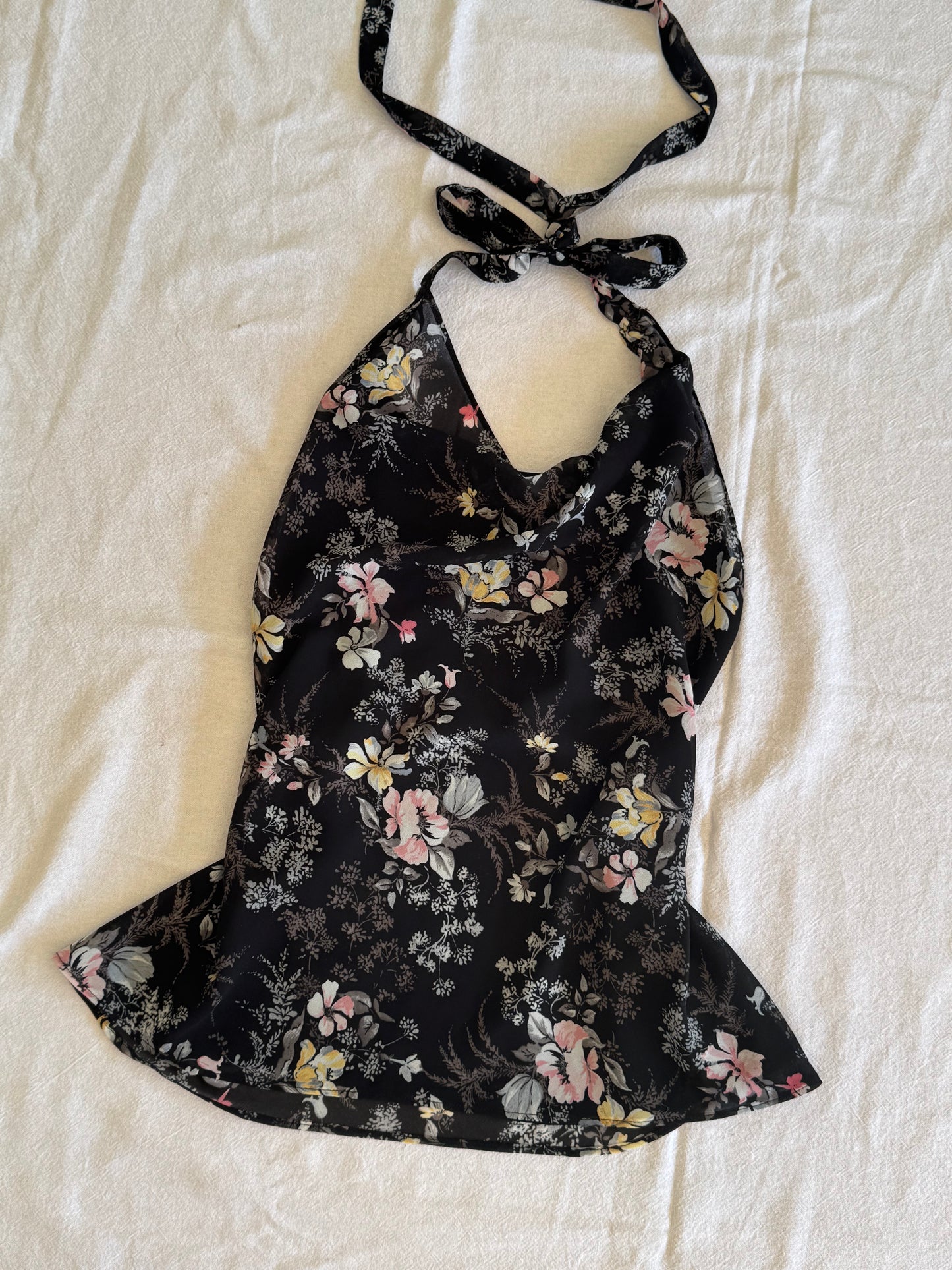 Floral Halter-Neck Top | Size 8