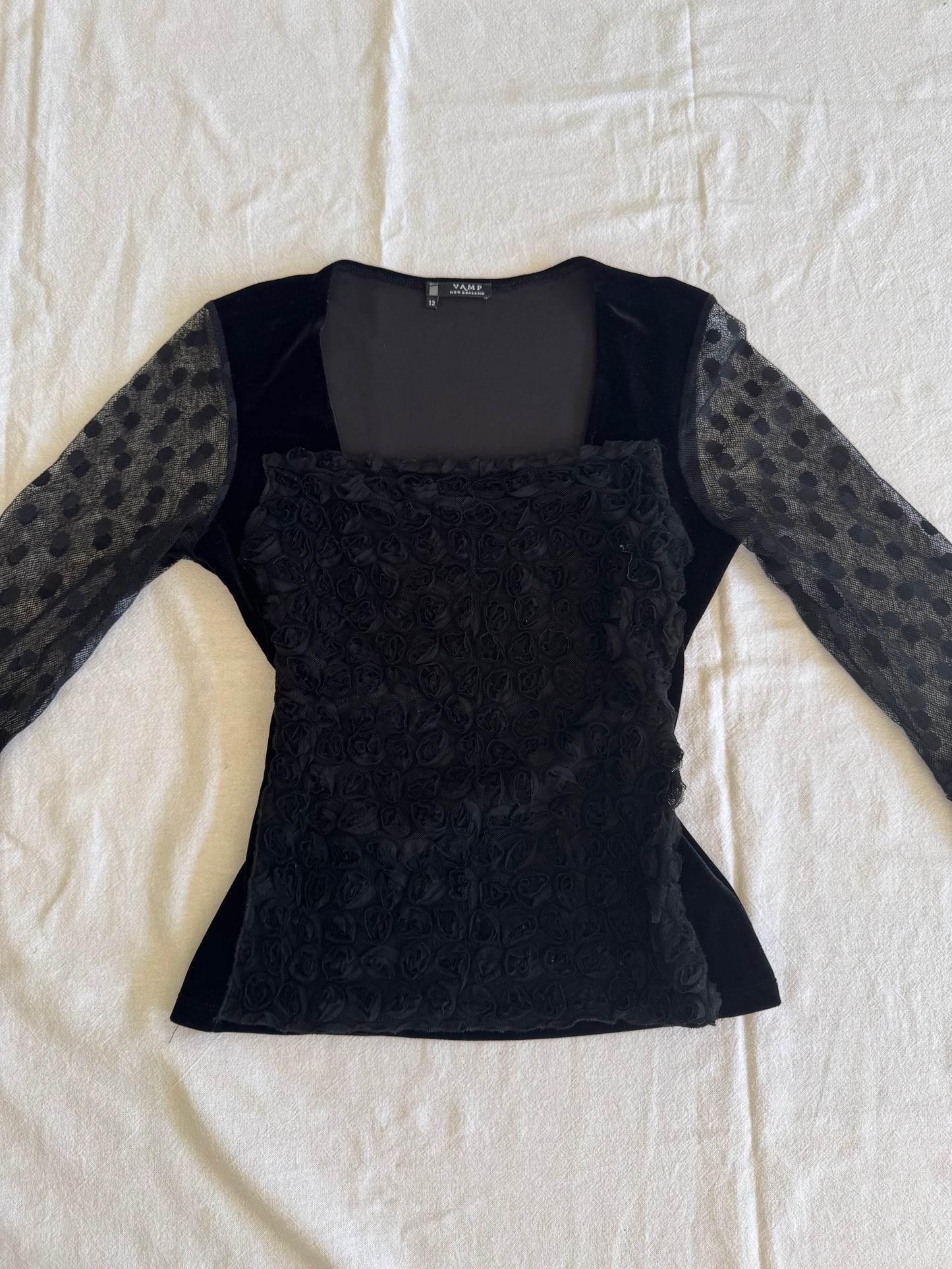 Multi-Material Blouse | Size 10-12