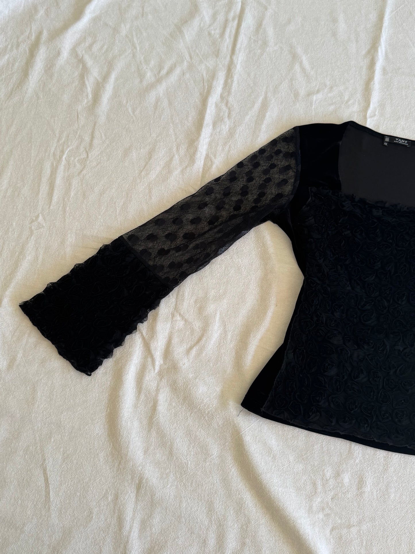Multi-Material Blouse | Size 10-12