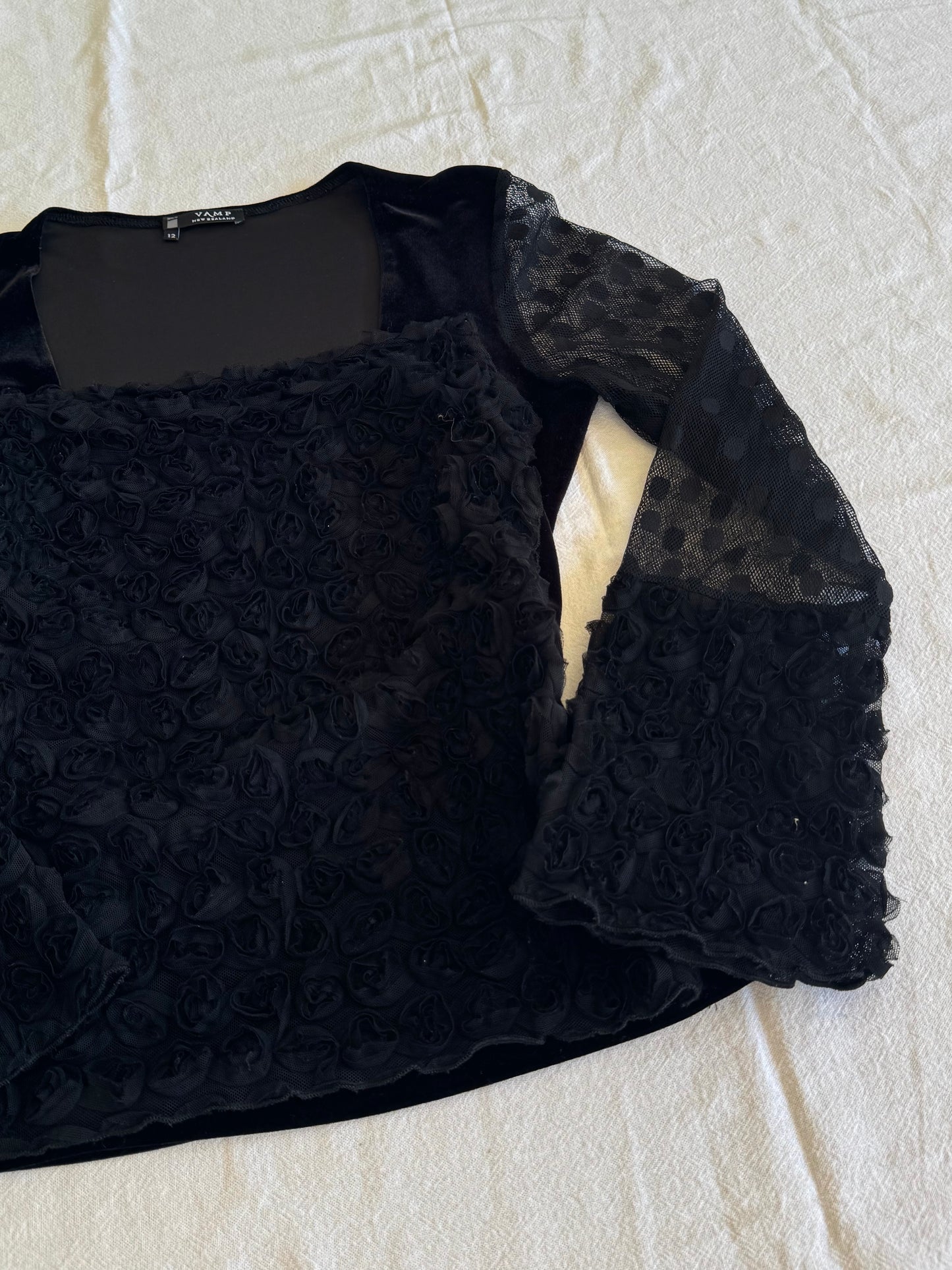 Multi-Material Blouse | Size 10-12