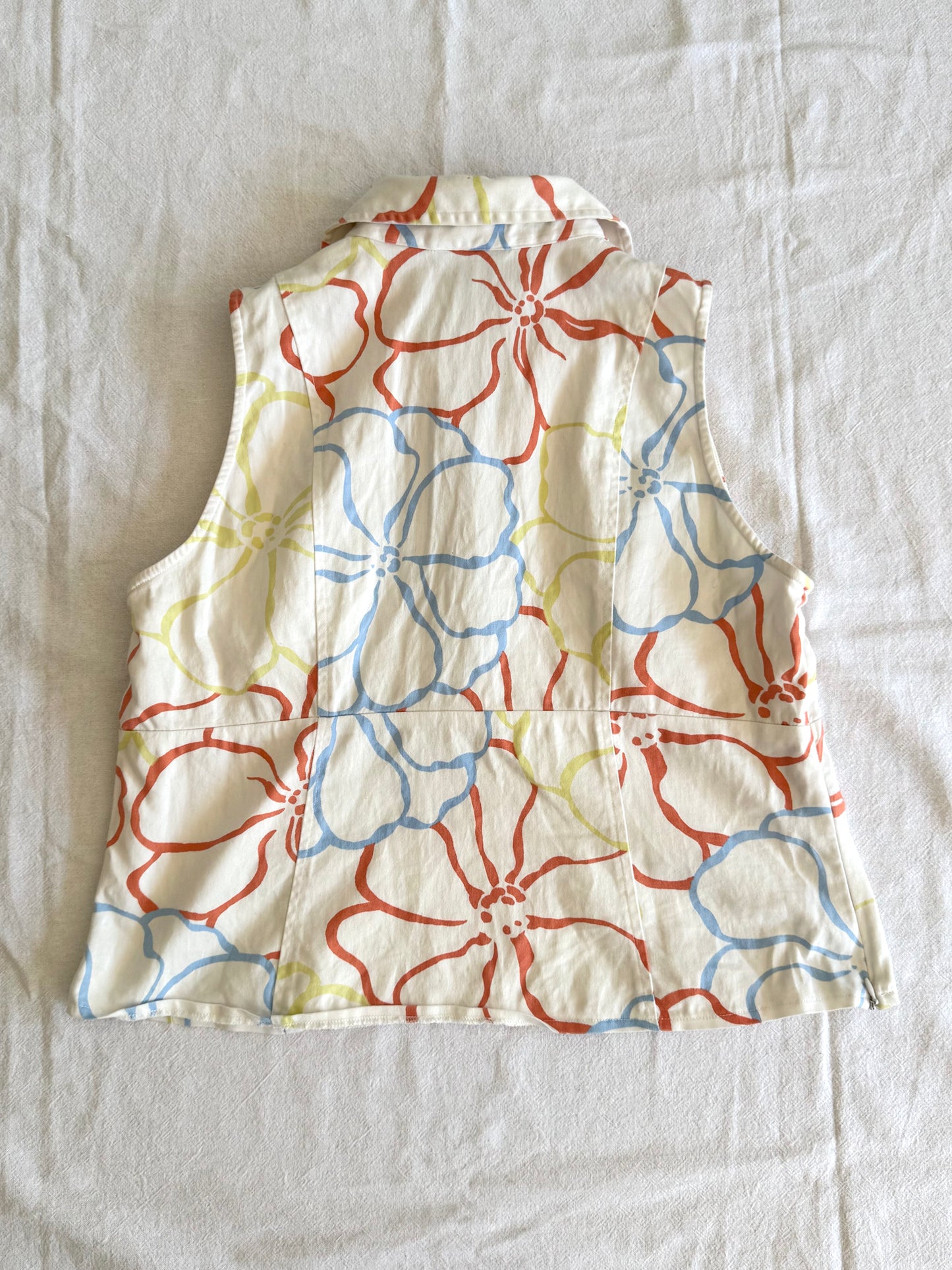 Flower Button-Up Blouse | Size 16