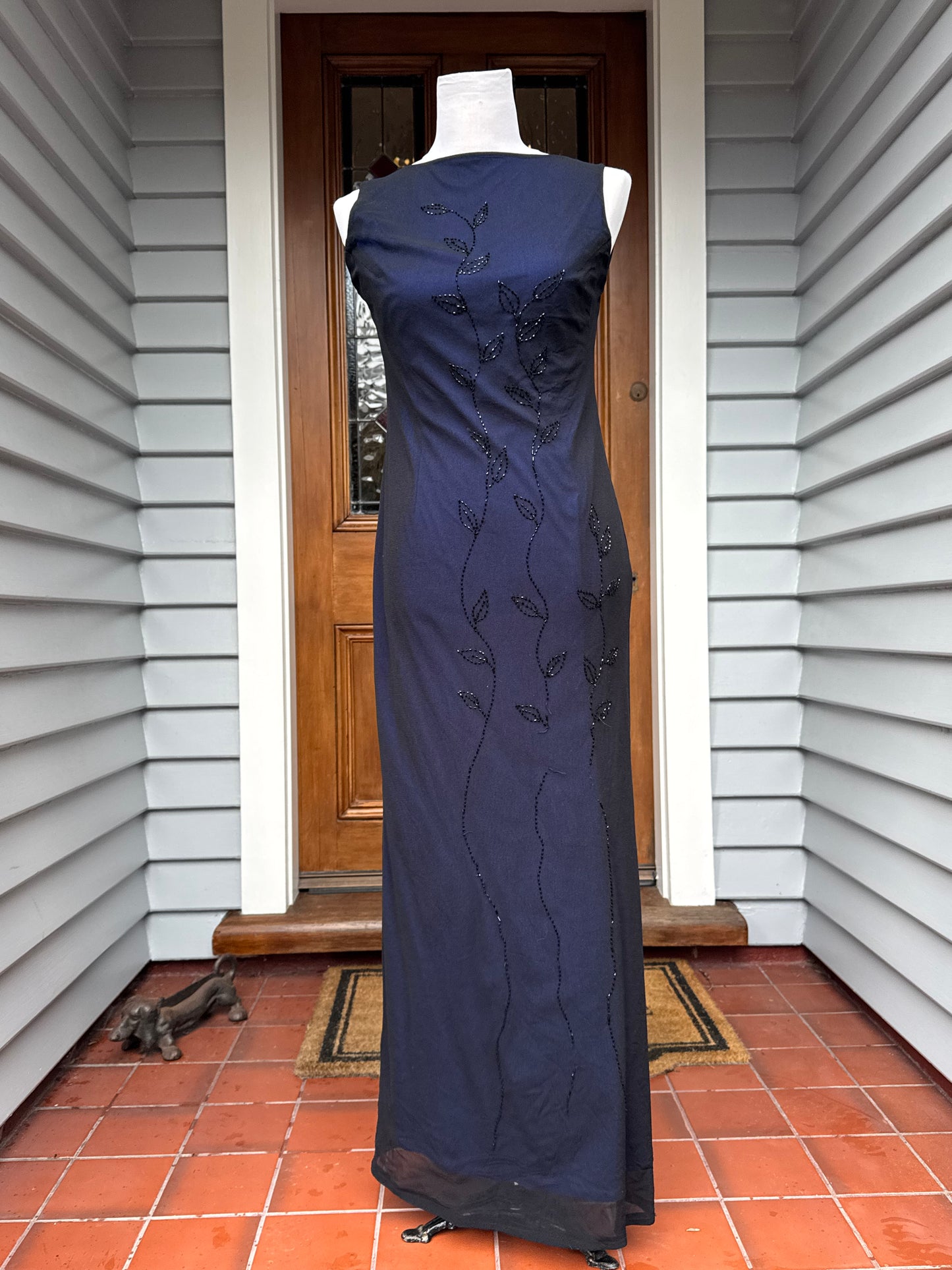 Beautiful Beaded Maxi Dress | Size 8-10