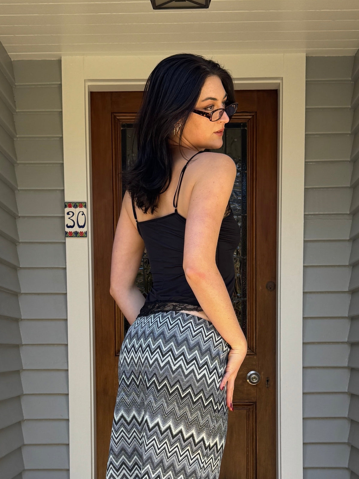 Black Lace Cami | Size 8-10