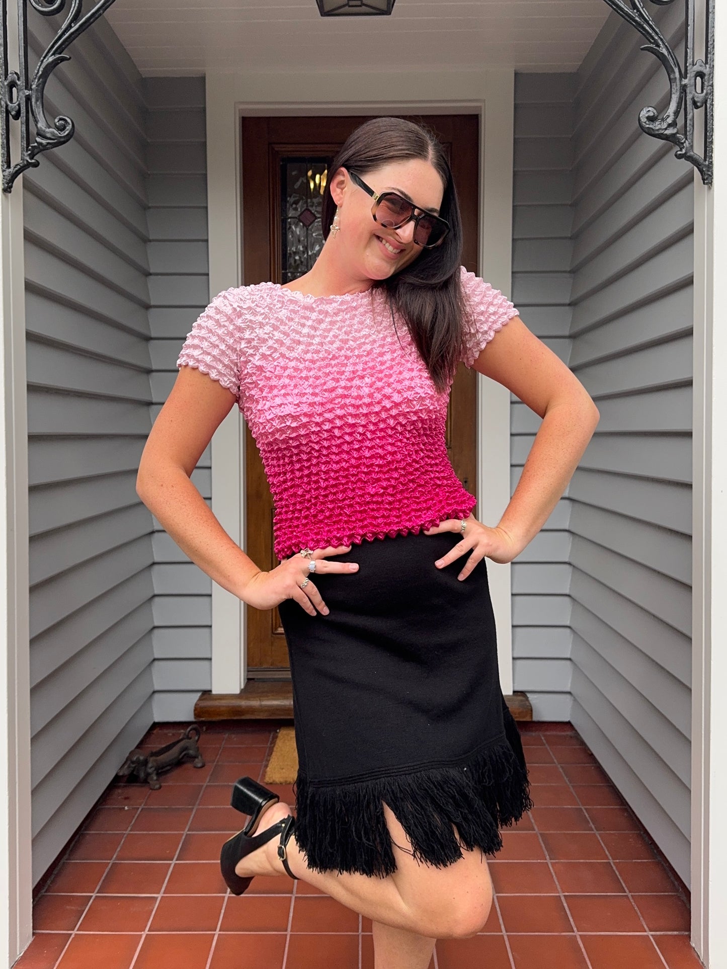 Pink Popcorn Top | OSFM