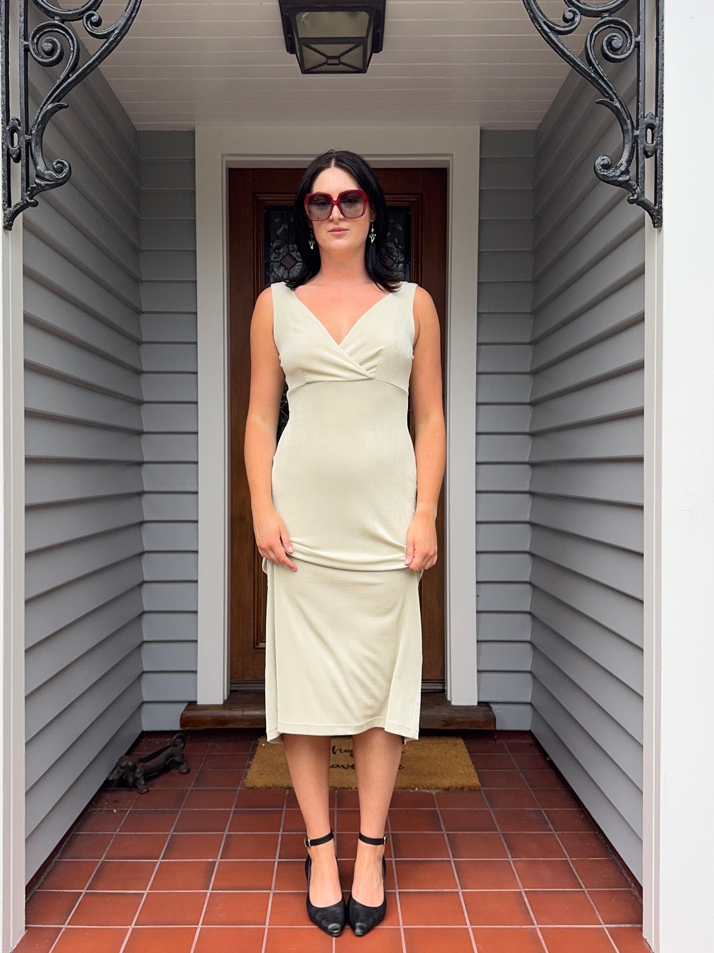 Vintage Creme Gown | Size 12