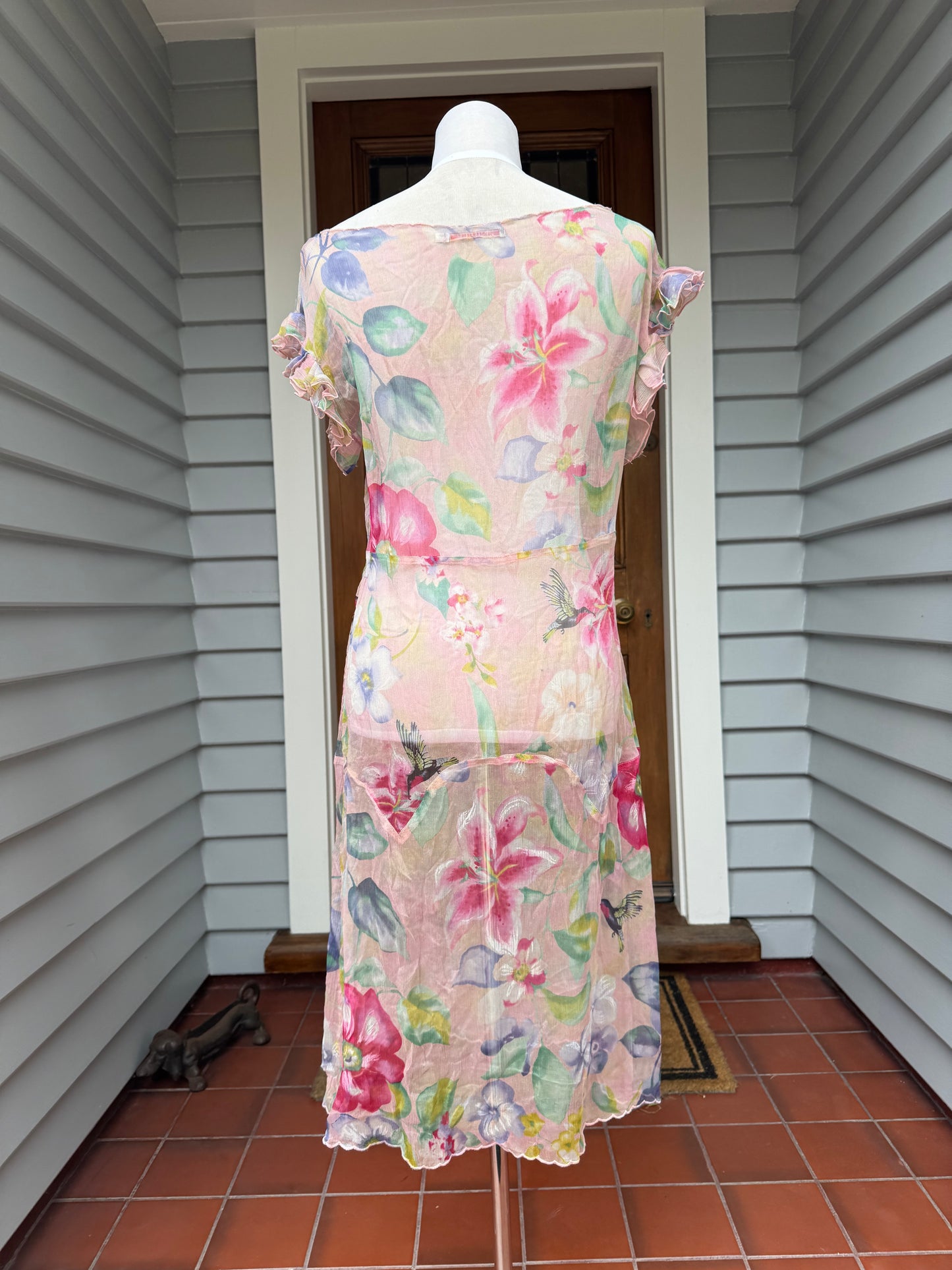 Trelise Cooper Floral Sheer Dress | Size 8
