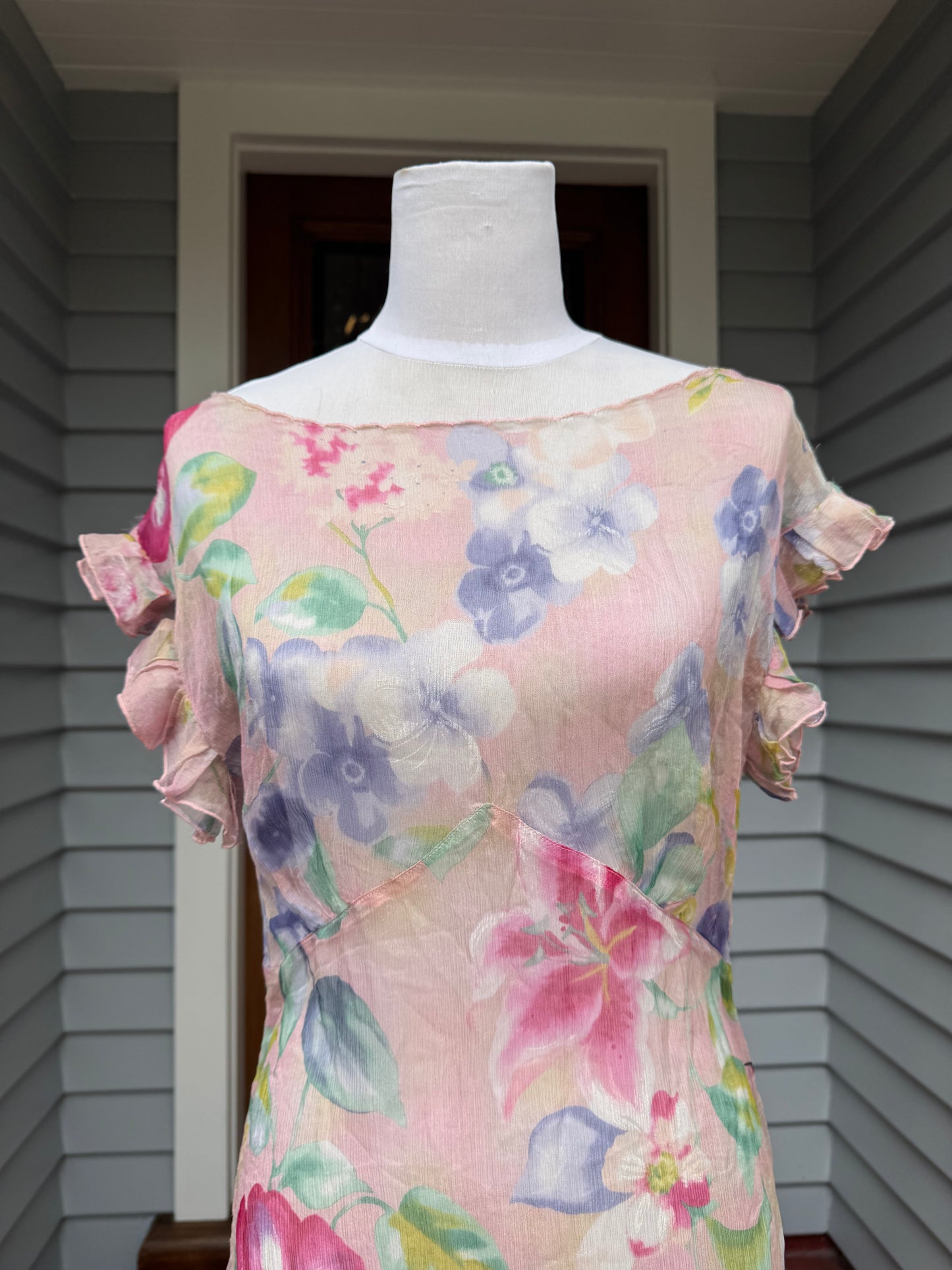 Trelise Cooper Floral Sheer Dress | Size 8