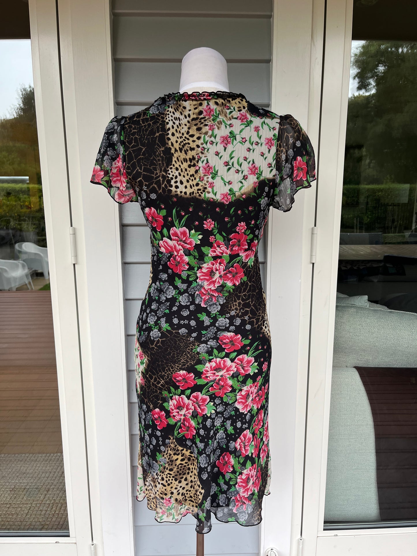 Patterned Midi Dress | Size 6-8