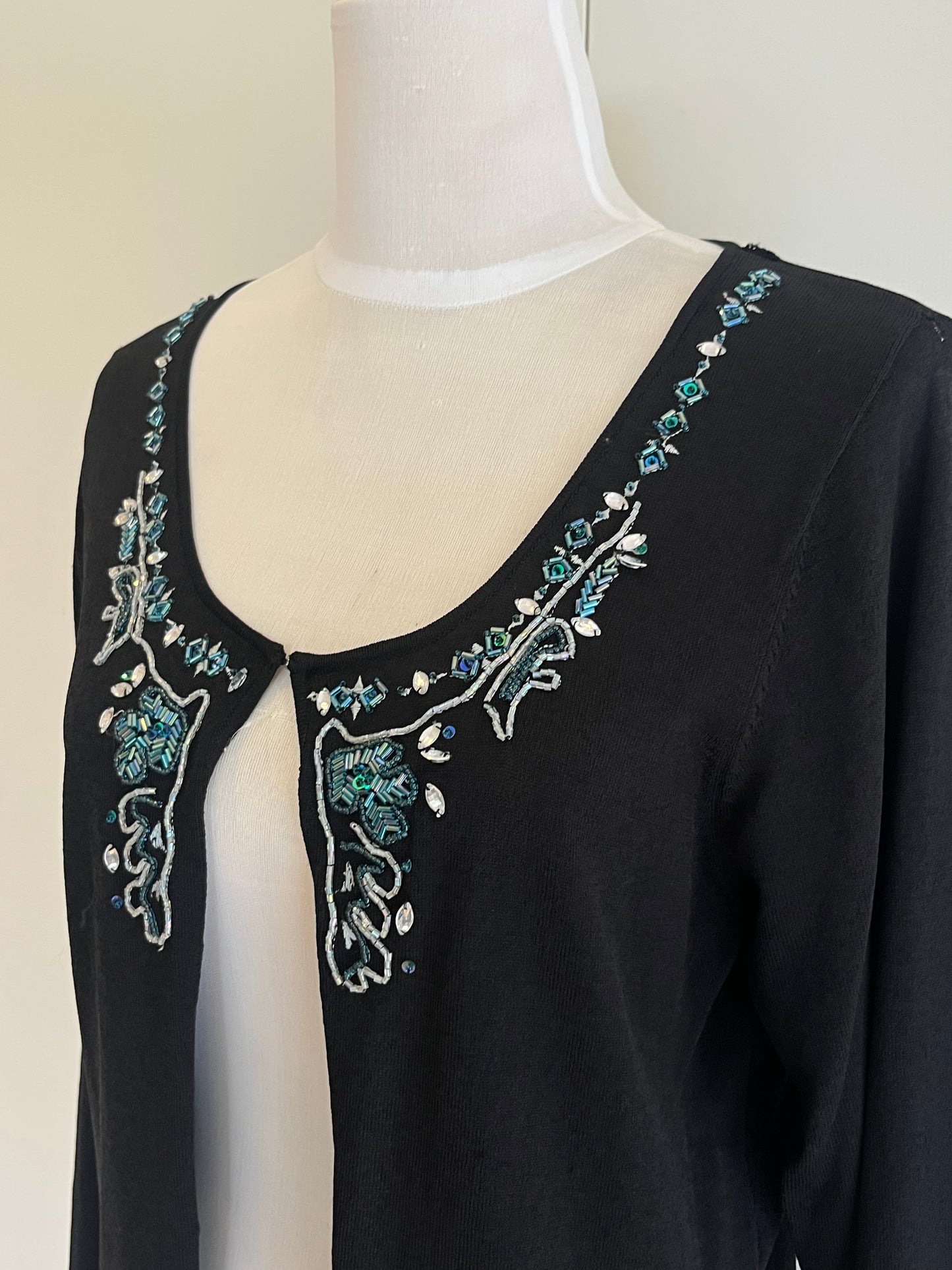 Beaded Cardigan | Size L