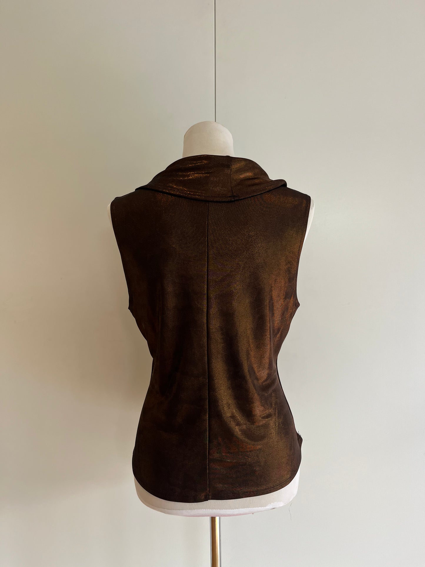 STAX Copper Cowl-neck top | Size 12