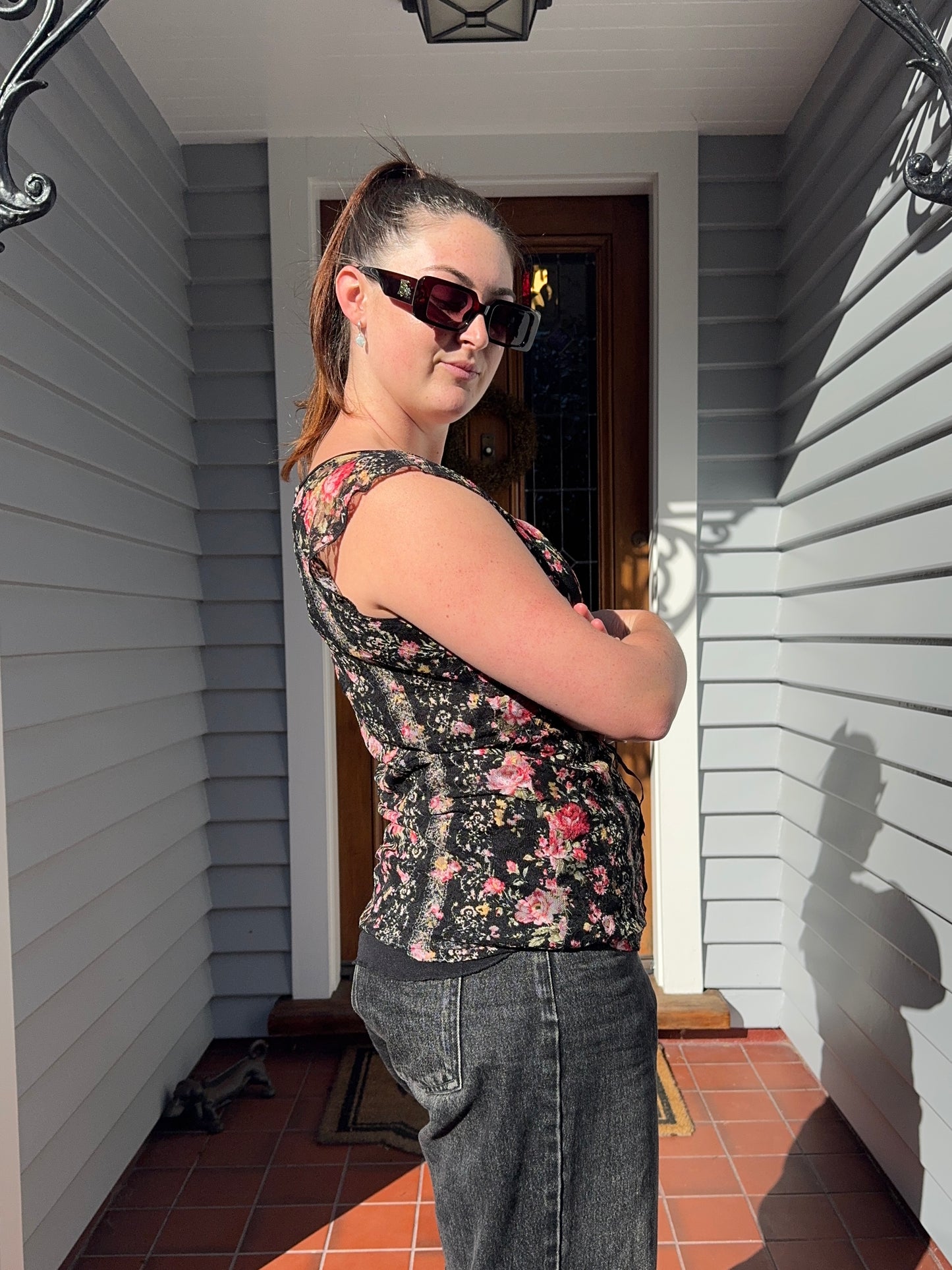 Floral Lace Top | Size 14