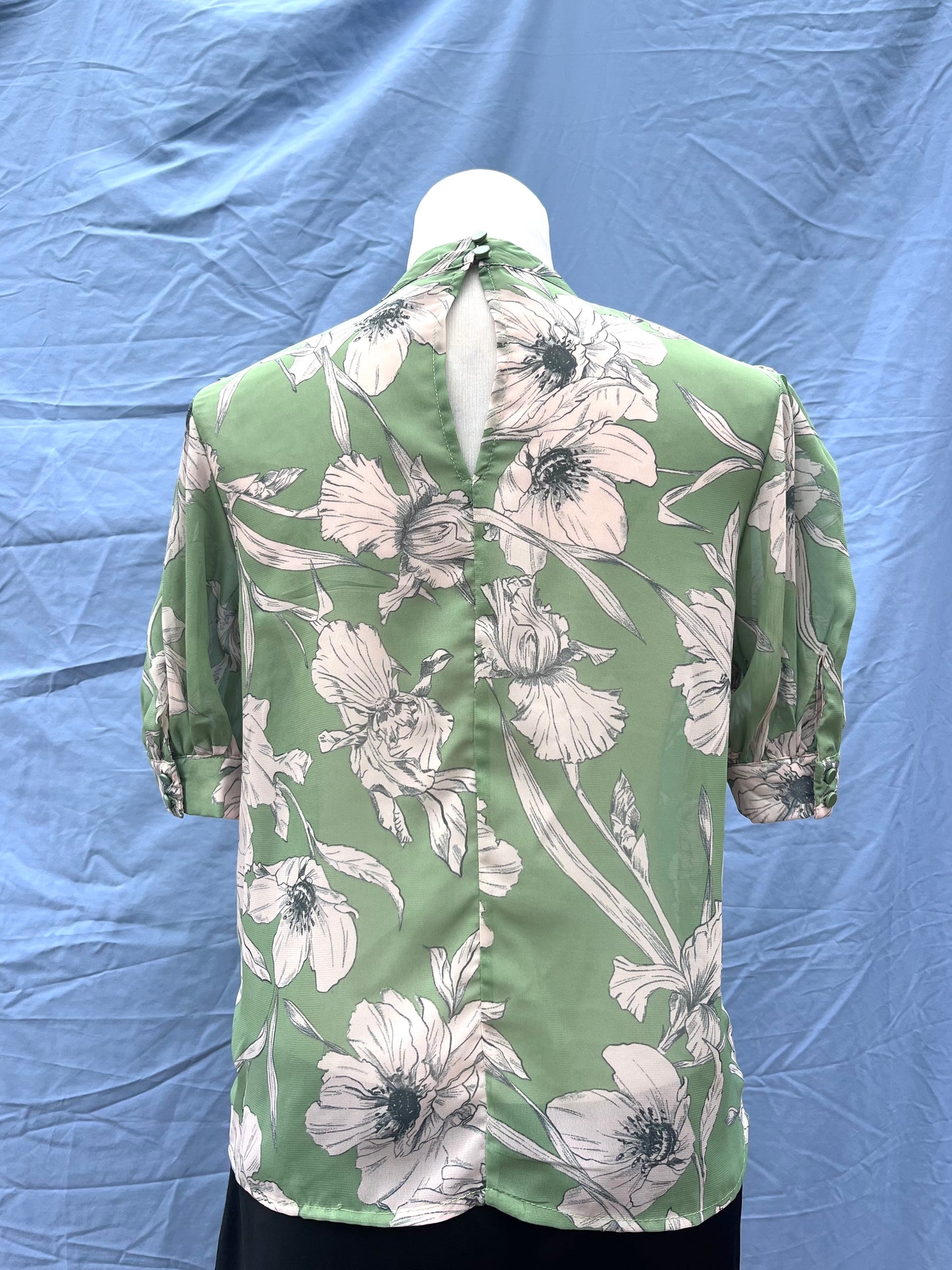 Sheer Floral Blouse | Size 6-8