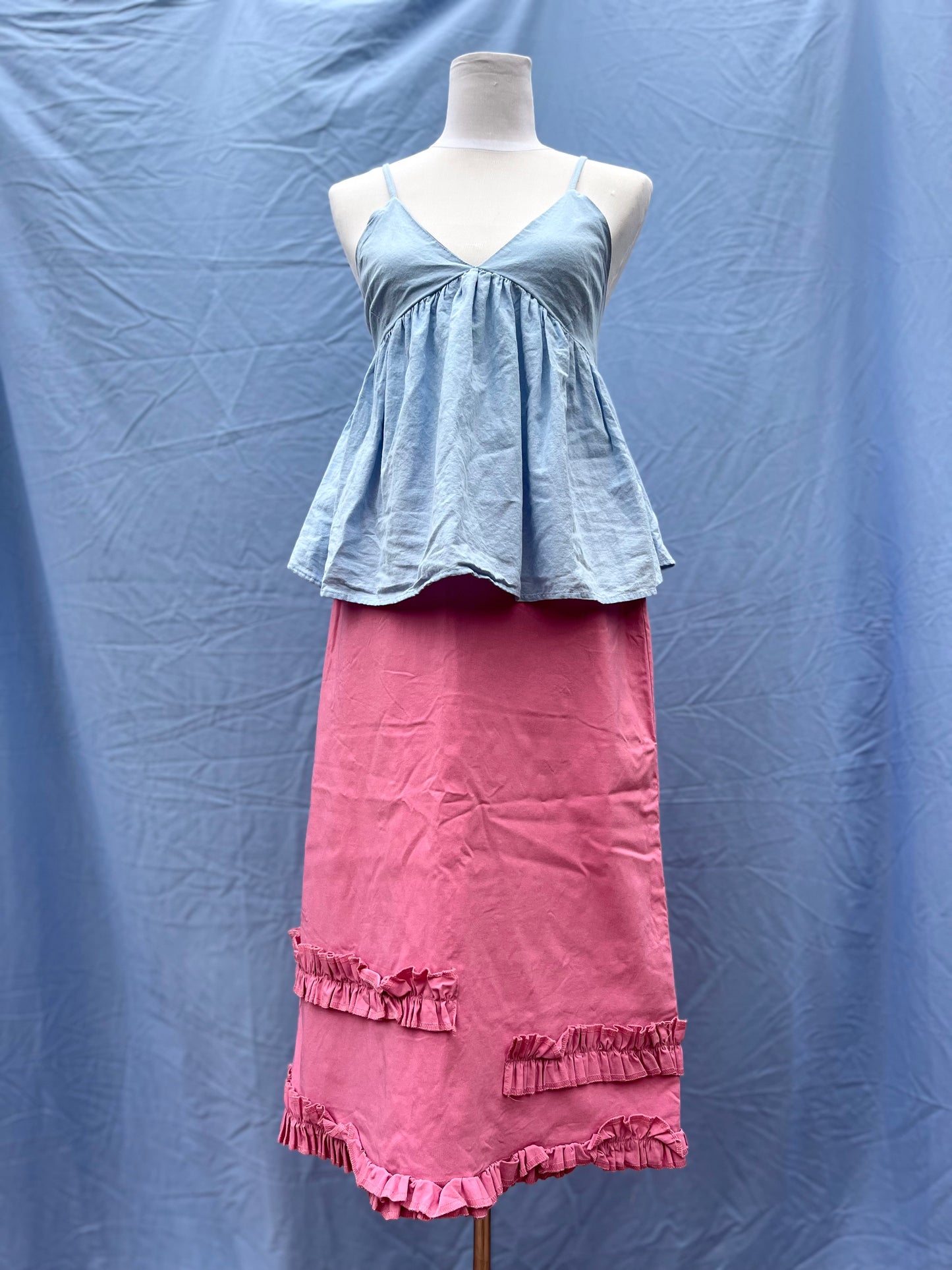 Pink Midi Skirt | Size 8-10