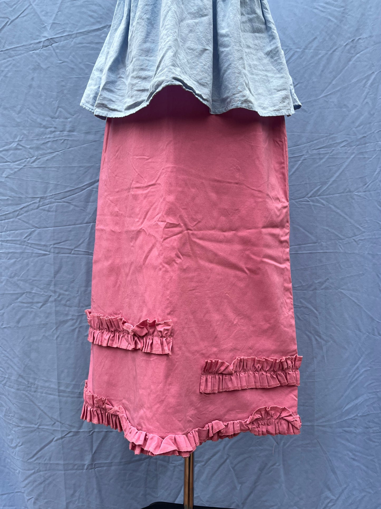 Pink Midi Skirt | Size 8-10