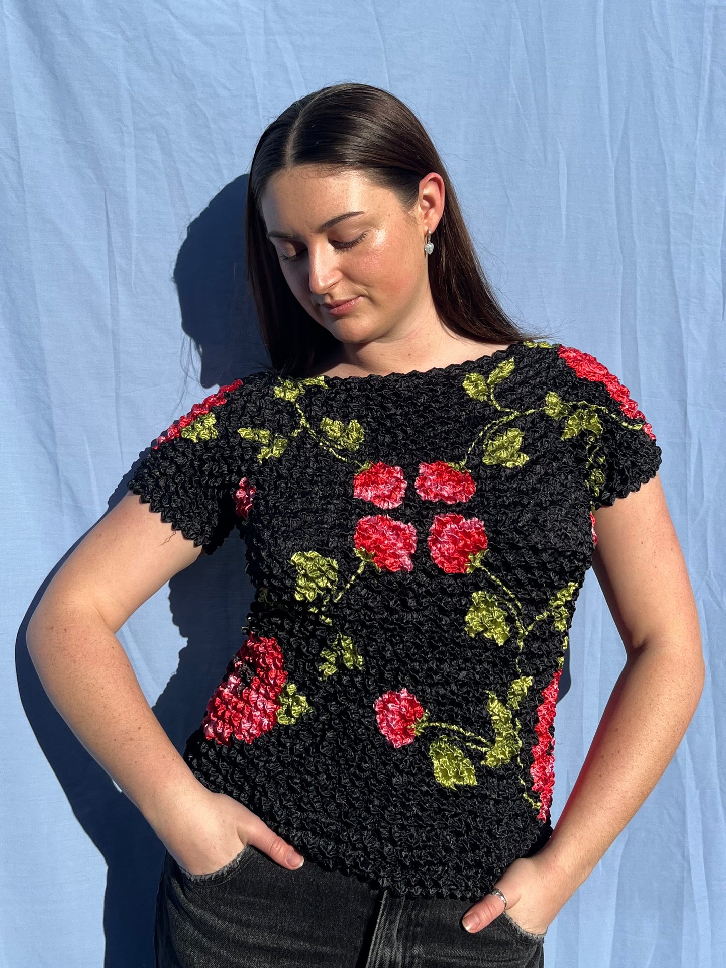Floral Bubble Top | Size 12-14
