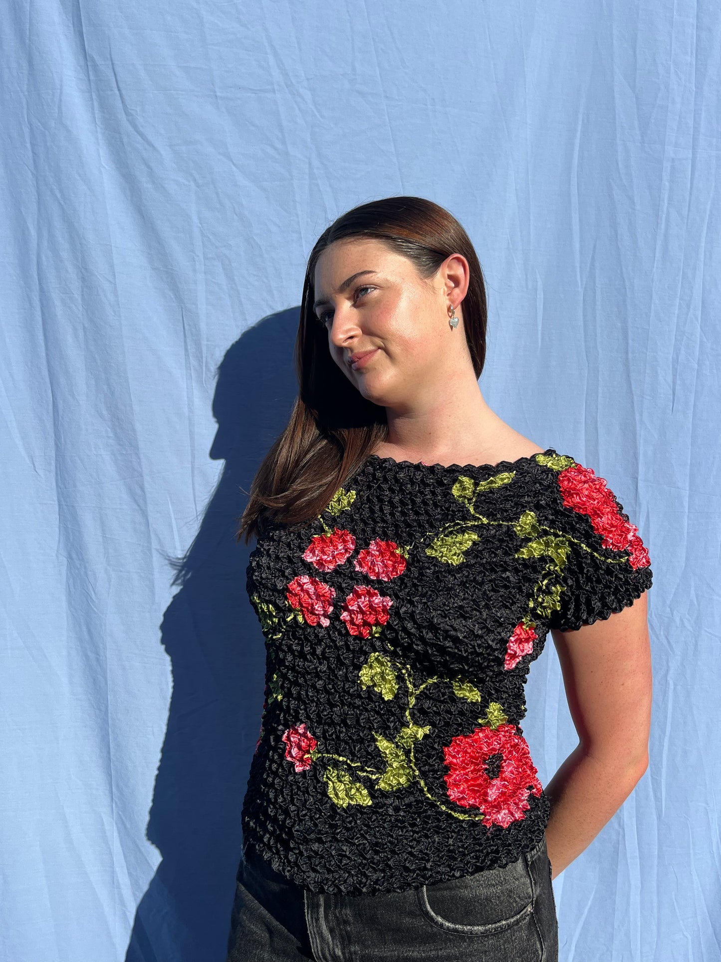 Floral Bubble Top | Size 12-14