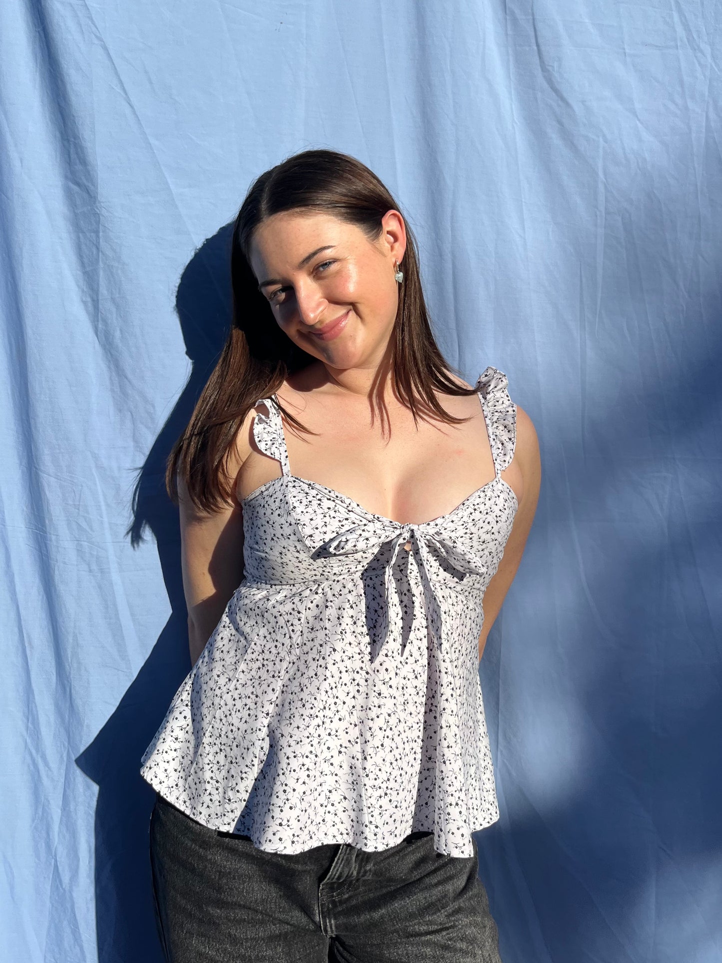 Floral Floaty Singlet | Size 8-10