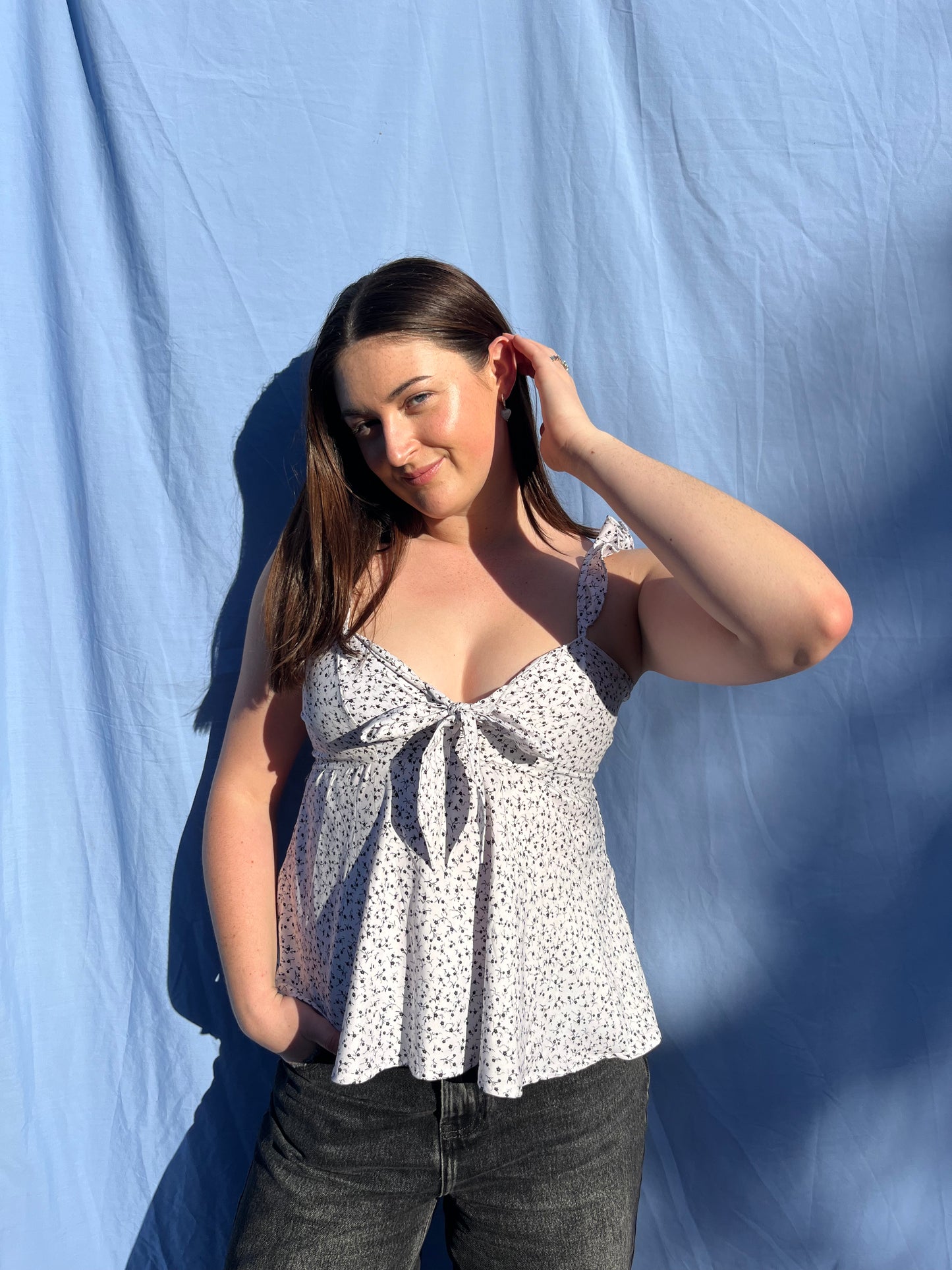 Floral Floaty Singlet | Size 8-10