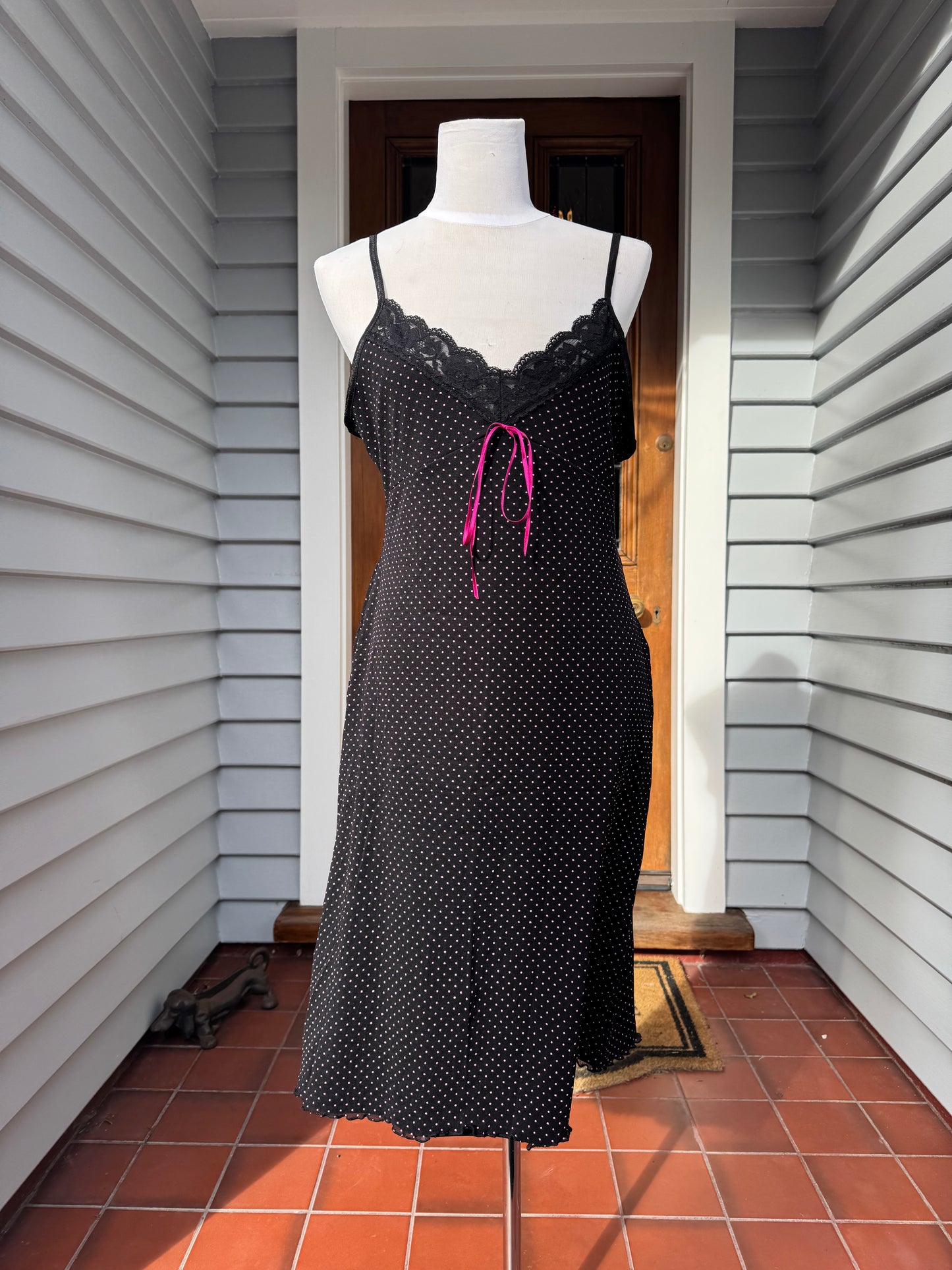 Polka-Dot Midi Dress | Size 10
