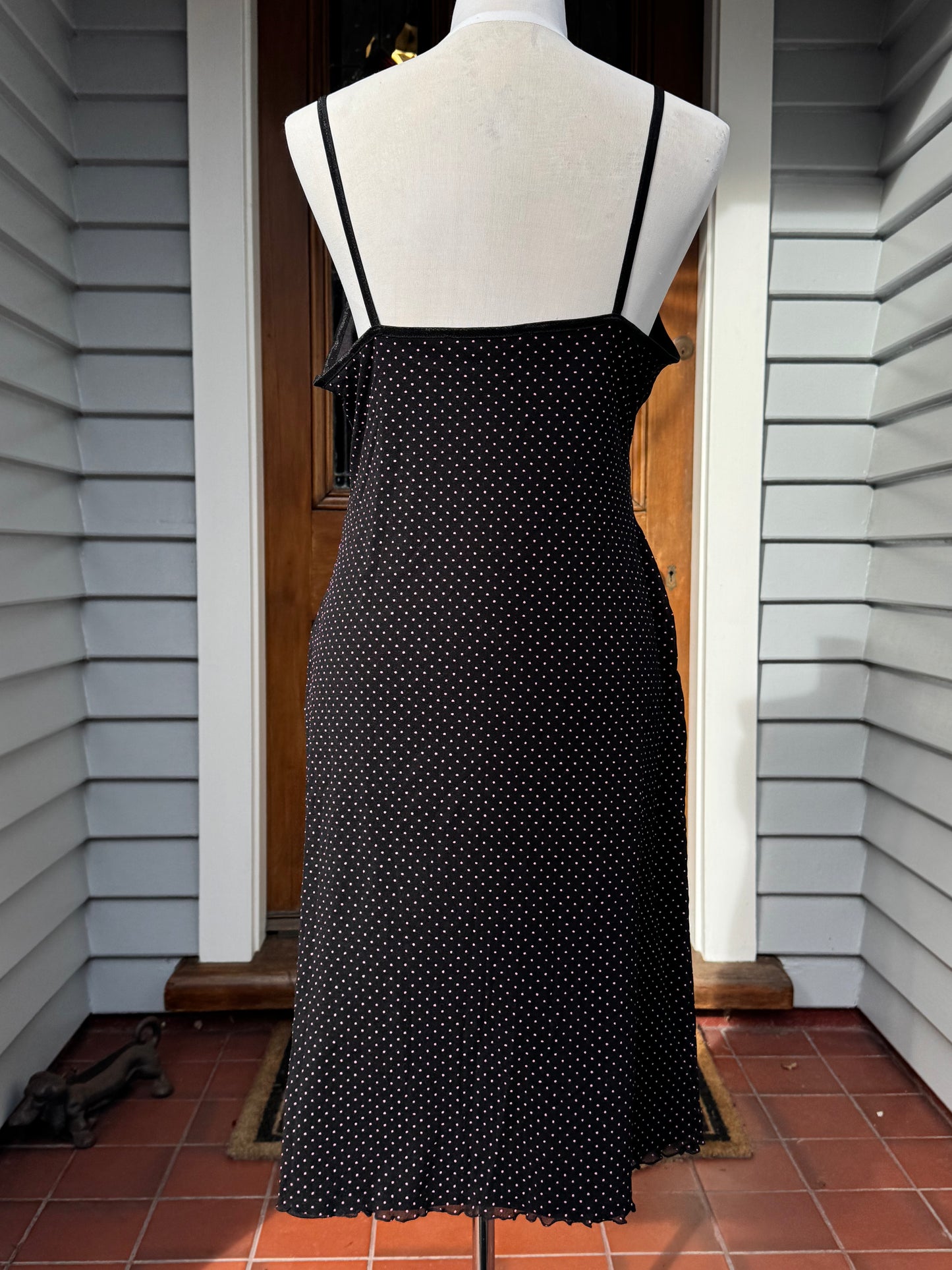Polka-Dot Midi Dress | Size 10