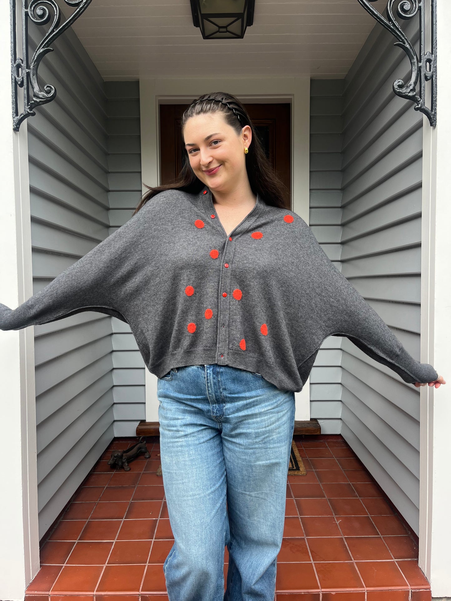 Polka-Dot Cardigan | Size 14