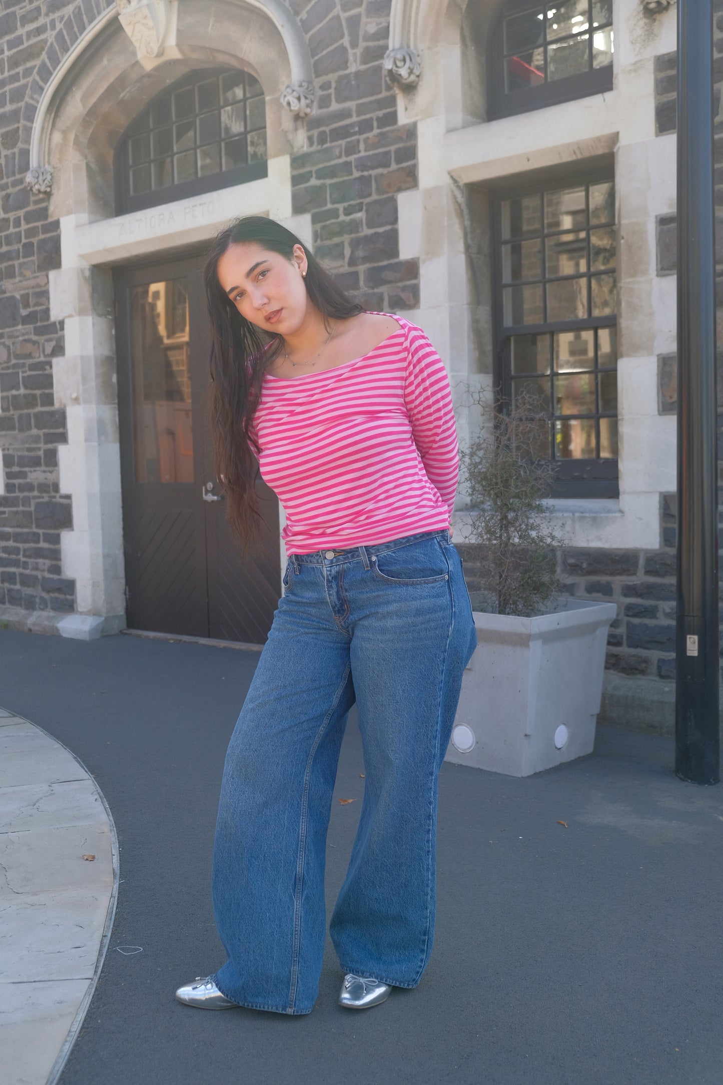 COOPER Pink Striped Top