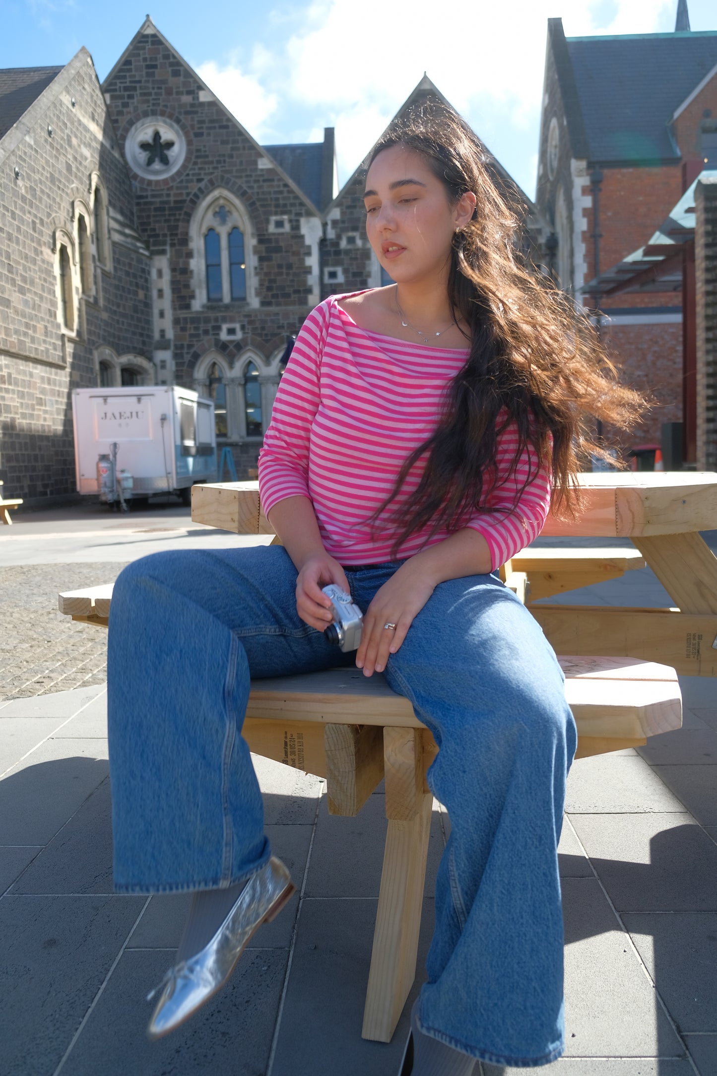 COOPER Pink Striped Top