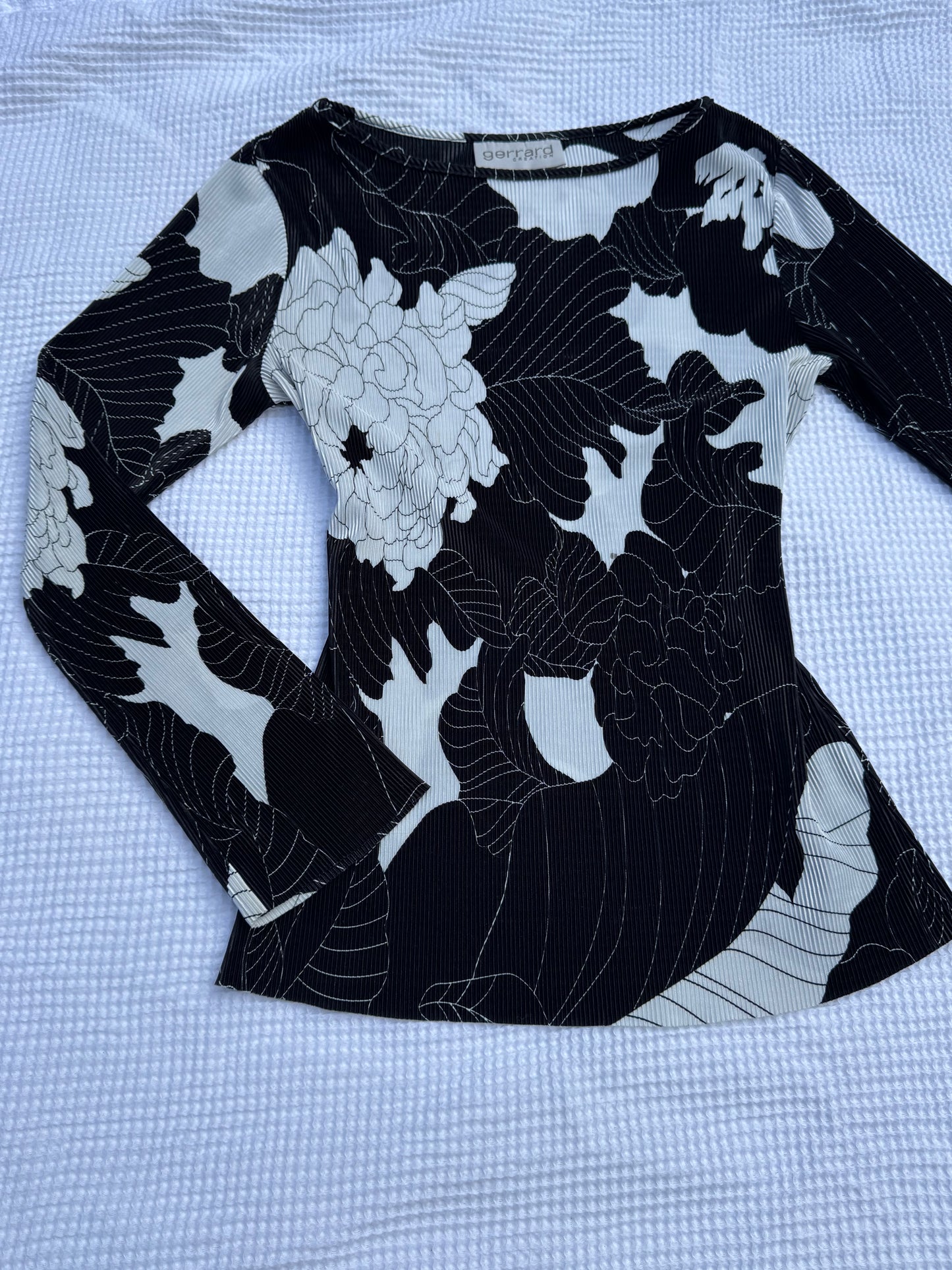 Floral Long-Sleeve Top | Size 12