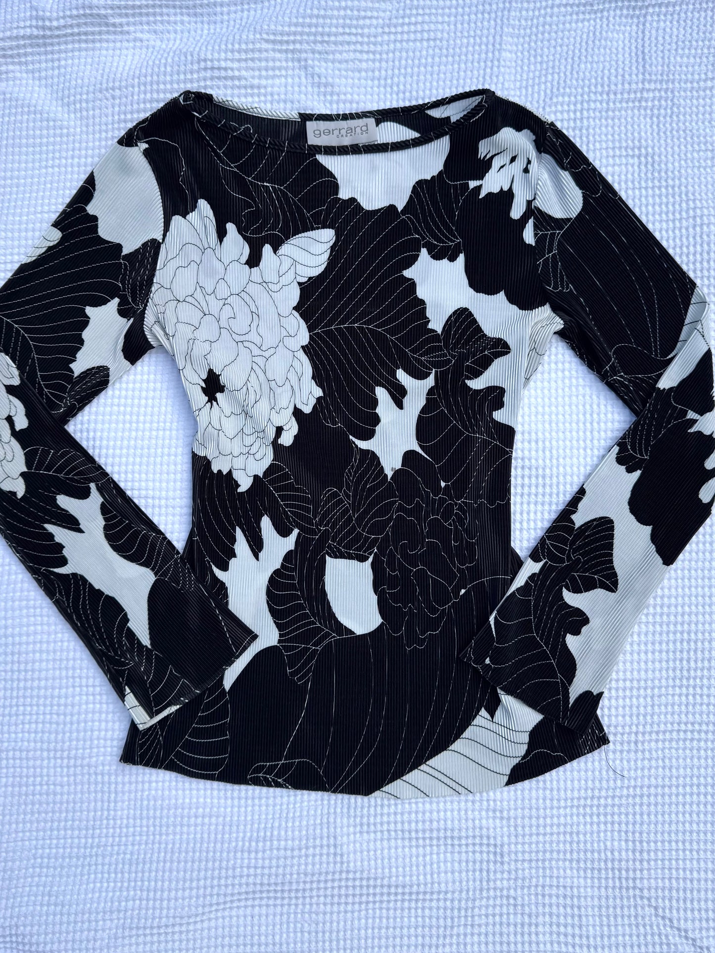 Floral Long-Sleeve Top | Size 12