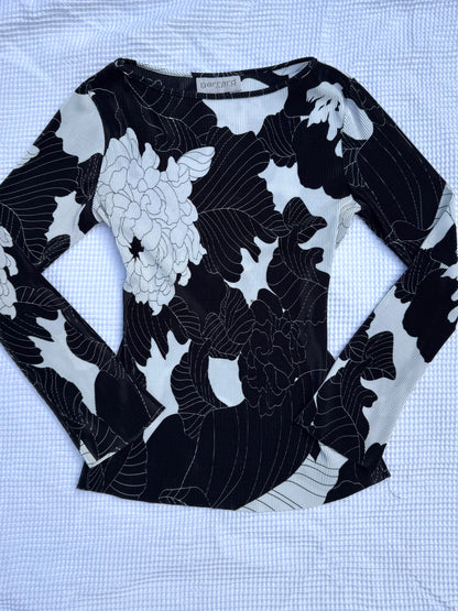 Floral Long-Sleeve Top | Size 12